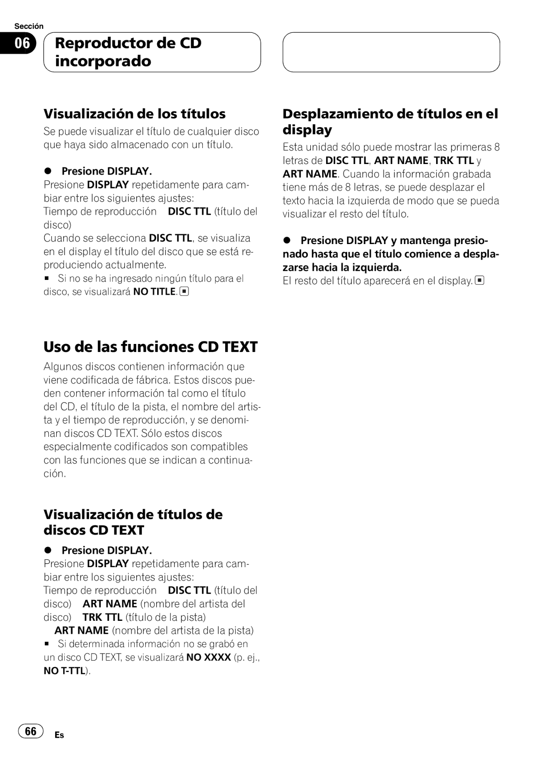 Pioneer DEH-P3600MPB, DEH-P3630MP operation manual + % 