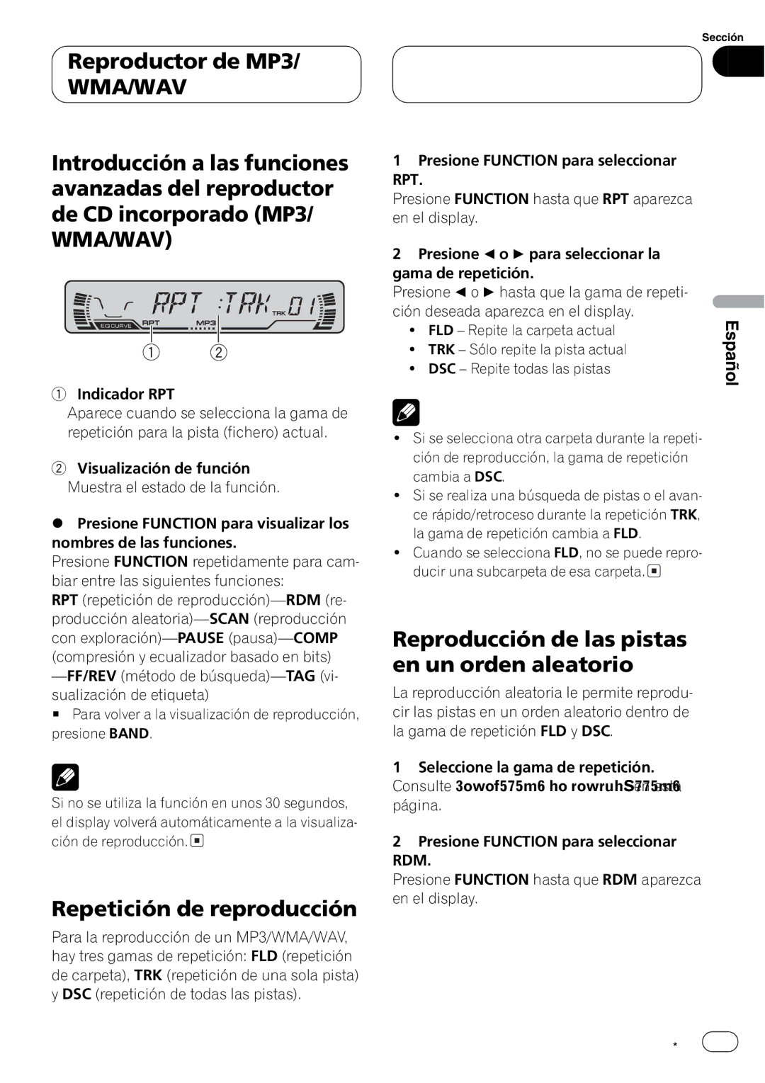 Pioneer DEH-P3600MPB, DEH-P3630MP operation manual + + + + + 