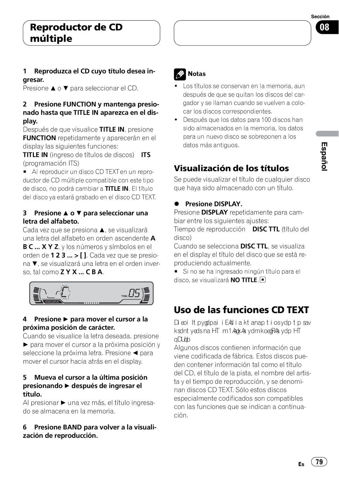 Pioneer DEH-P3630MP, DEH-P3600MPB operation manual + % 