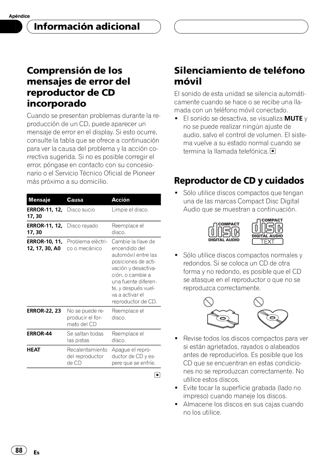 Pioneer DEH-P3630MP, DEH-P3600MPB operation manual 