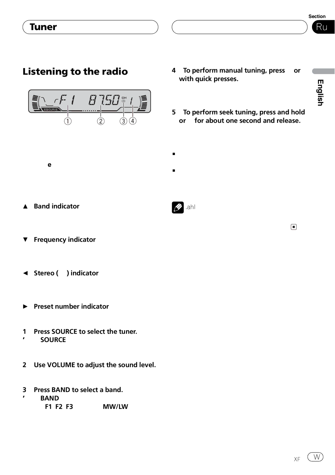 Pioneer DEH-P3600MPB, DEH-P3630MP operation manual 