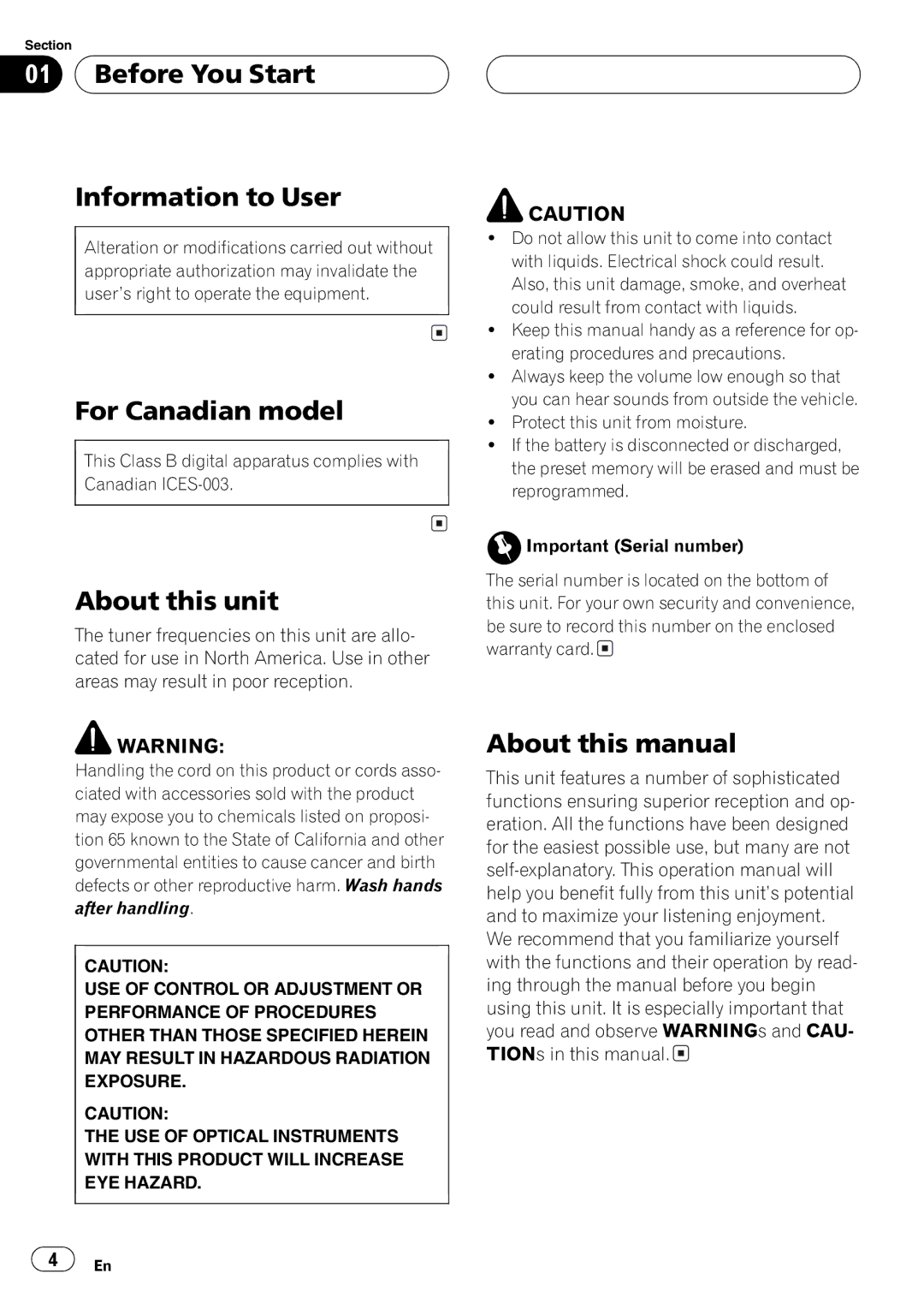 Pioneer DEH-P3800MP operation manual 