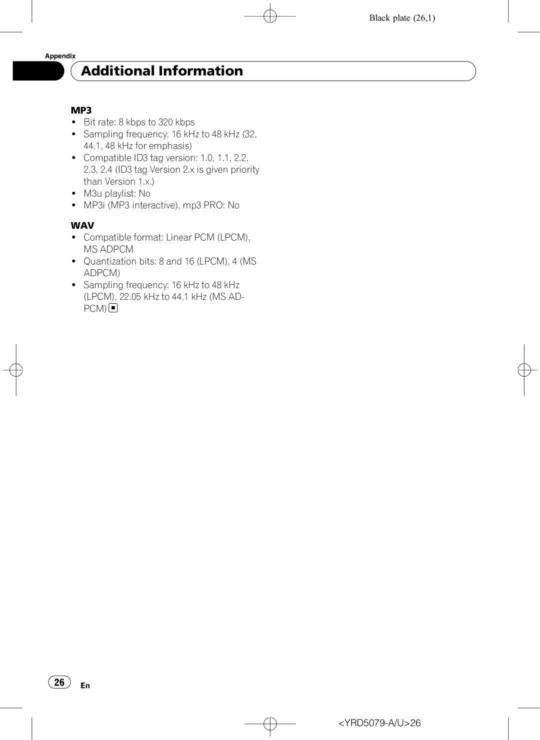 Pioneer DEH-P3950MP operation manual MP3, Wav, MS Adpcm 