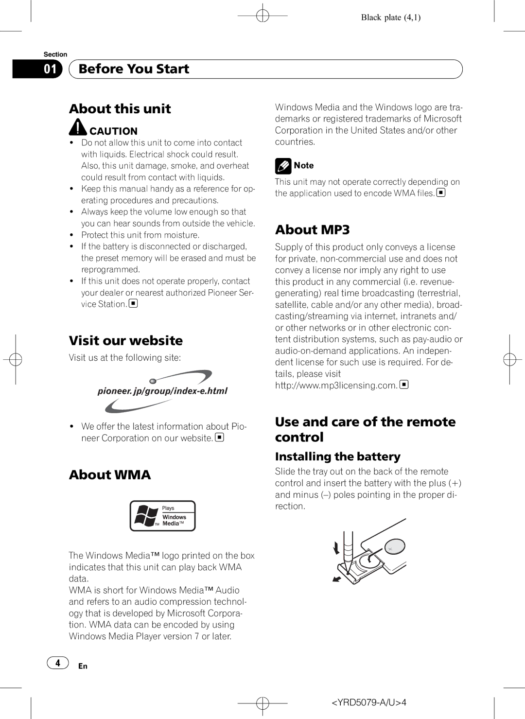 Pioneer DEH-P3950MP operation manual Before You Start About this unit, About MP3, Visit our website, About WMA 