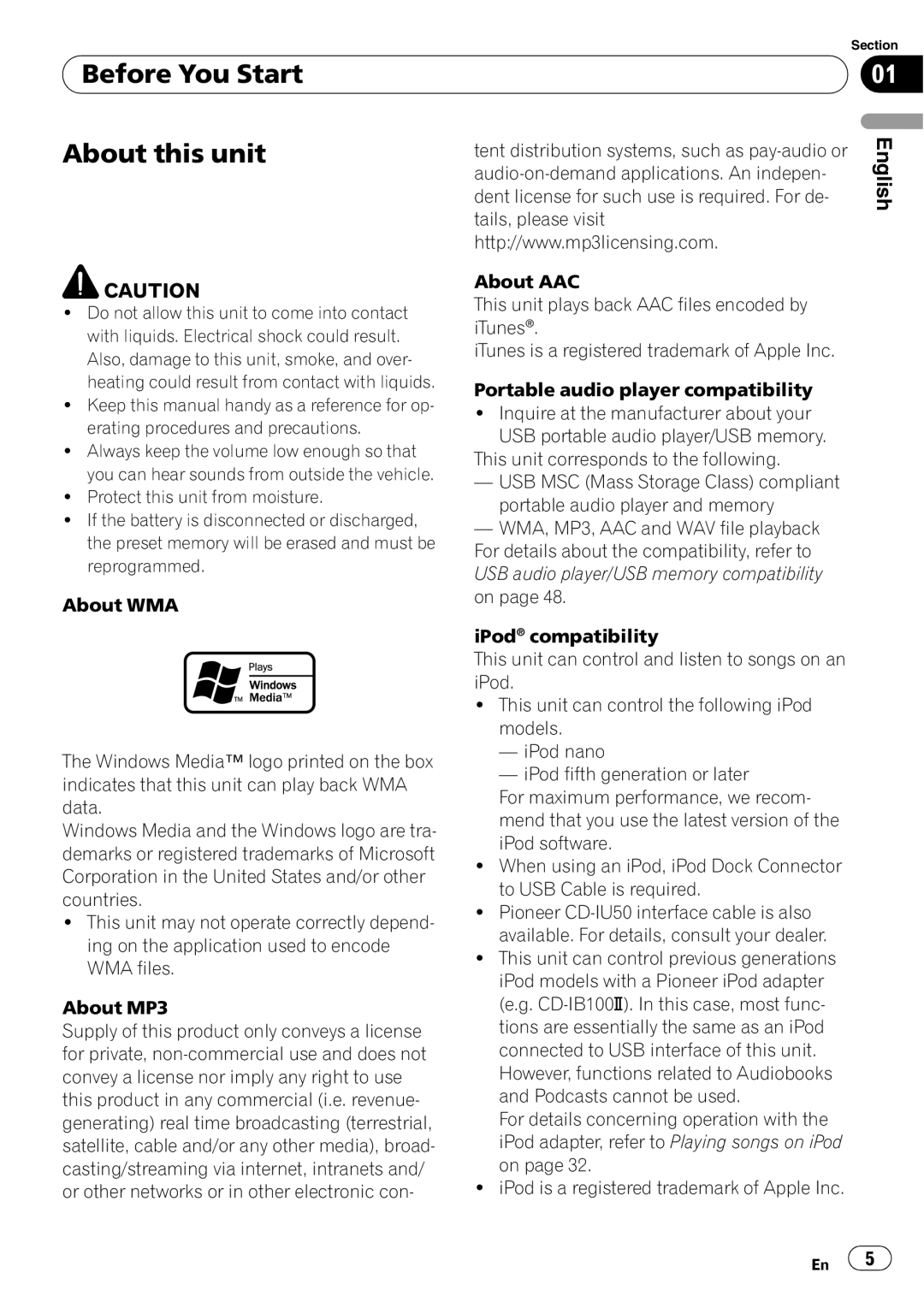 Pioneer DEH-P4050UB operation manual Before You Start About this unit 