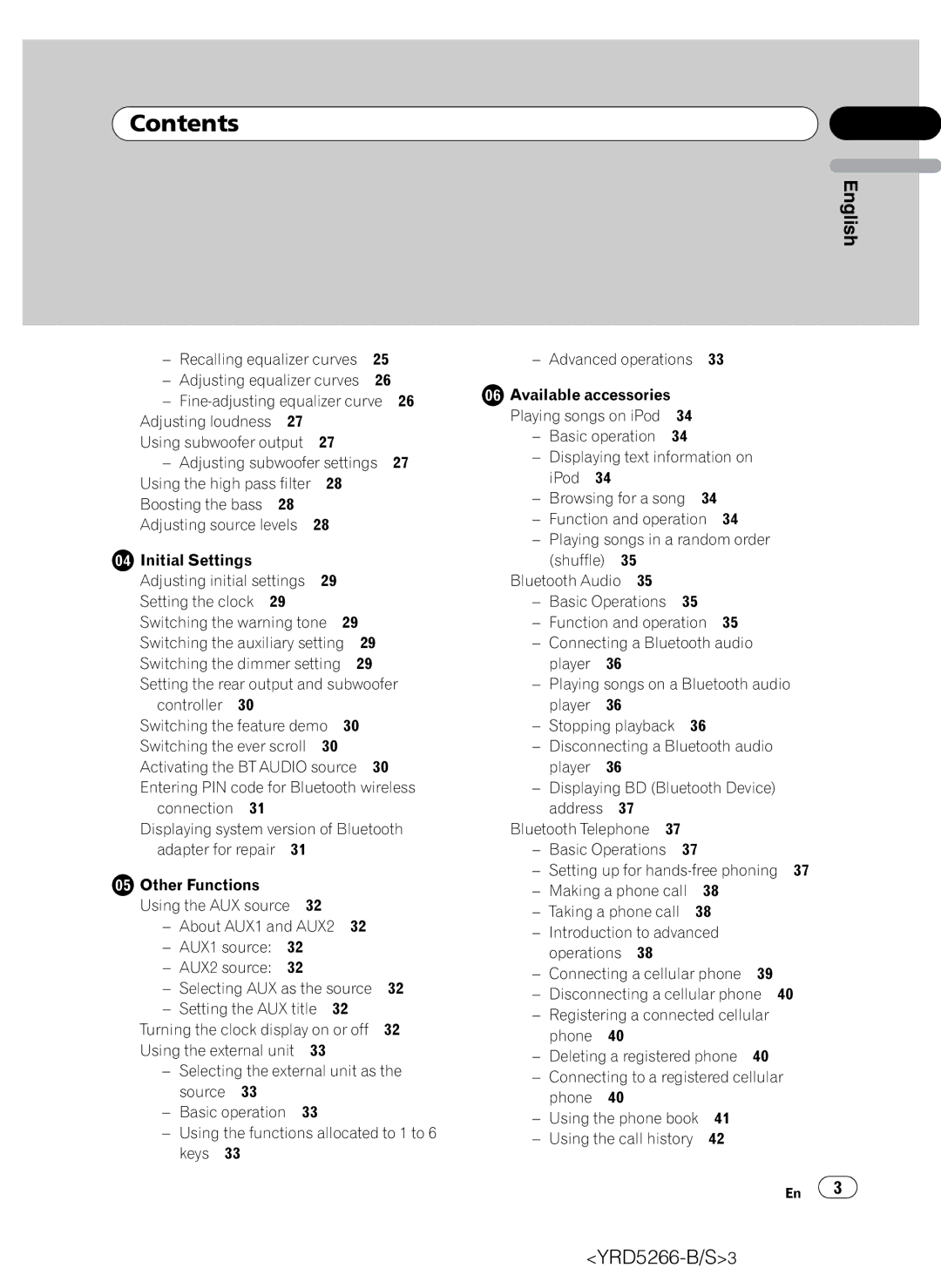 Pioneer DEH-P410UB operation manual Adjusting loudness, Adjusting subwoofer settings, Setting the rear output and subwoofer 