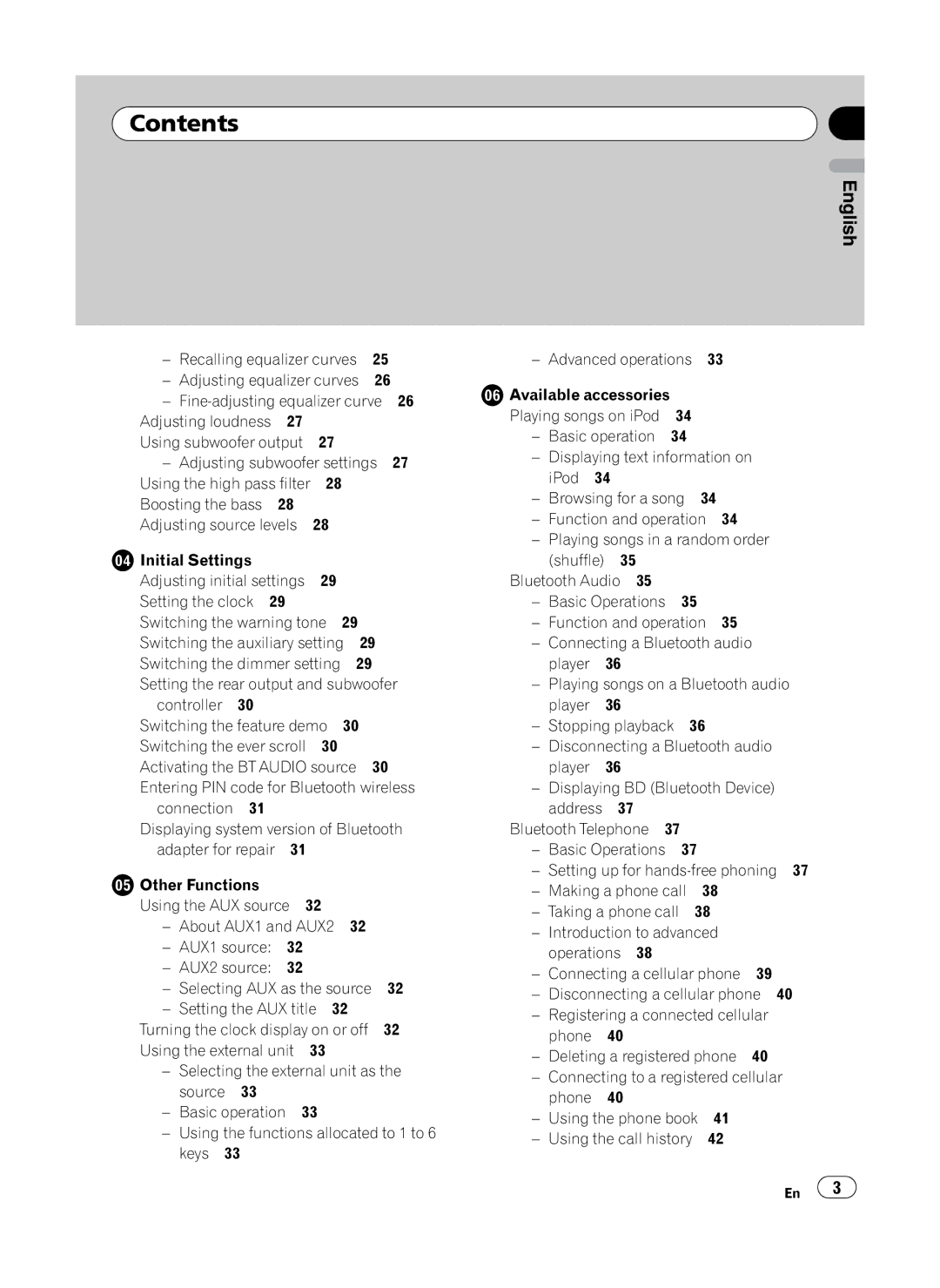 Pioneer DEH-P410UB operation manual Adjusting loudness, Adjusting subwoofer settings, Setting the rear output and subwoofer 