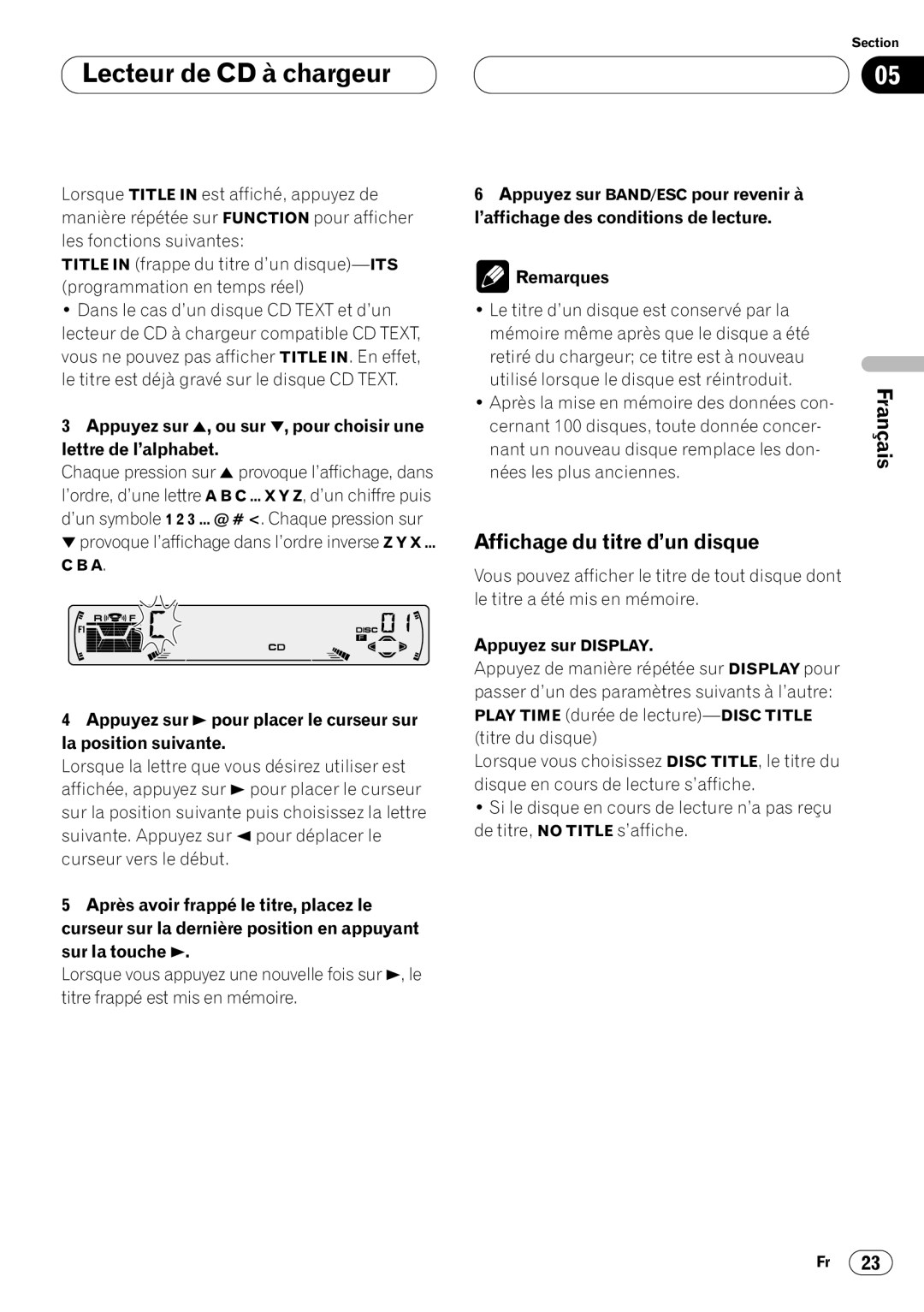 Pioneer DEH-P4400 operation manual English Français Deutsch Français Italiano Nederlands 