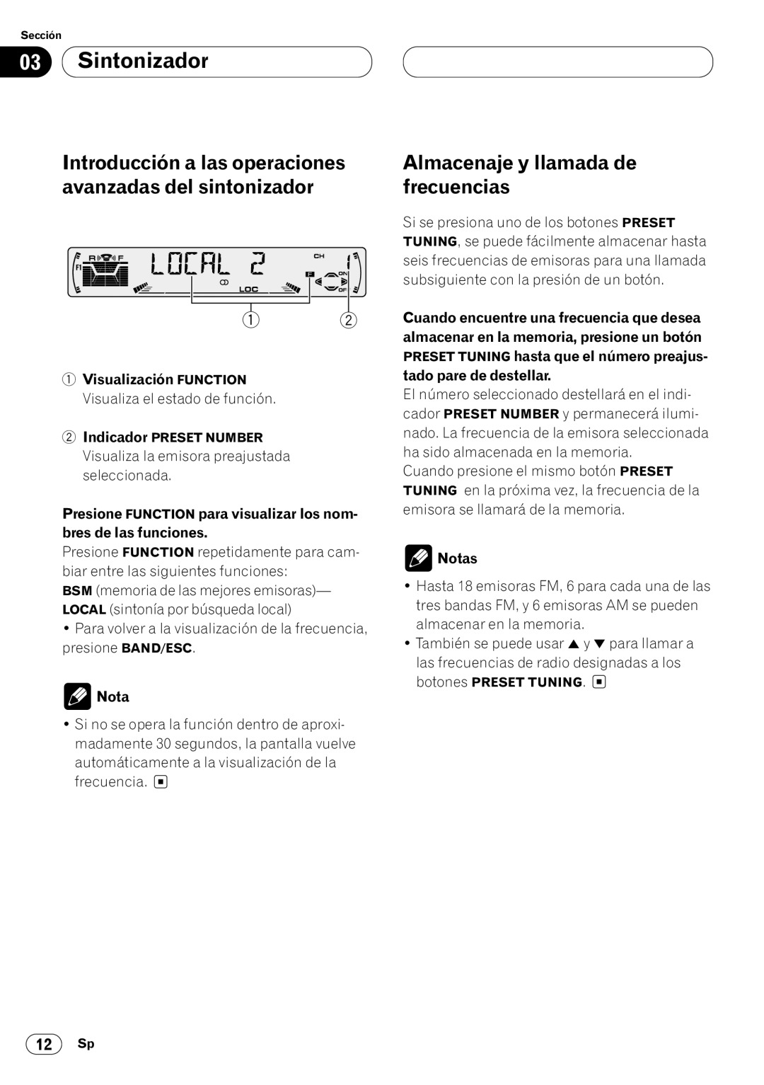 Pioneer DEH-P4400 operation manual Visualización Function 