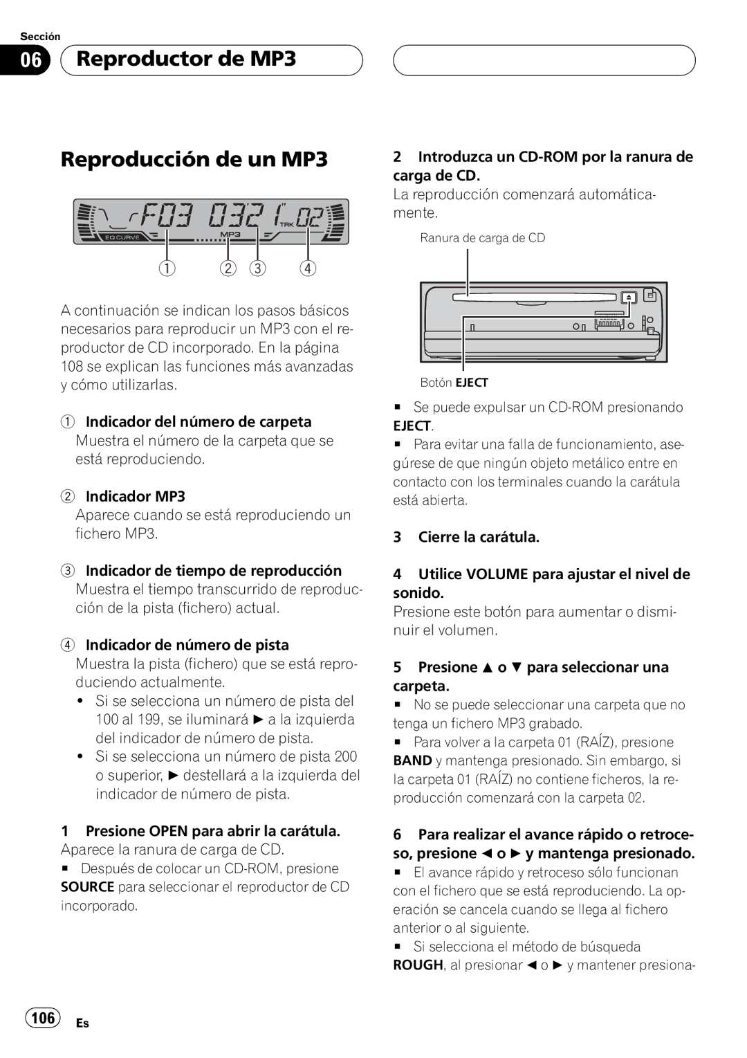 Pioneer DEH-P4500MP operation manual 