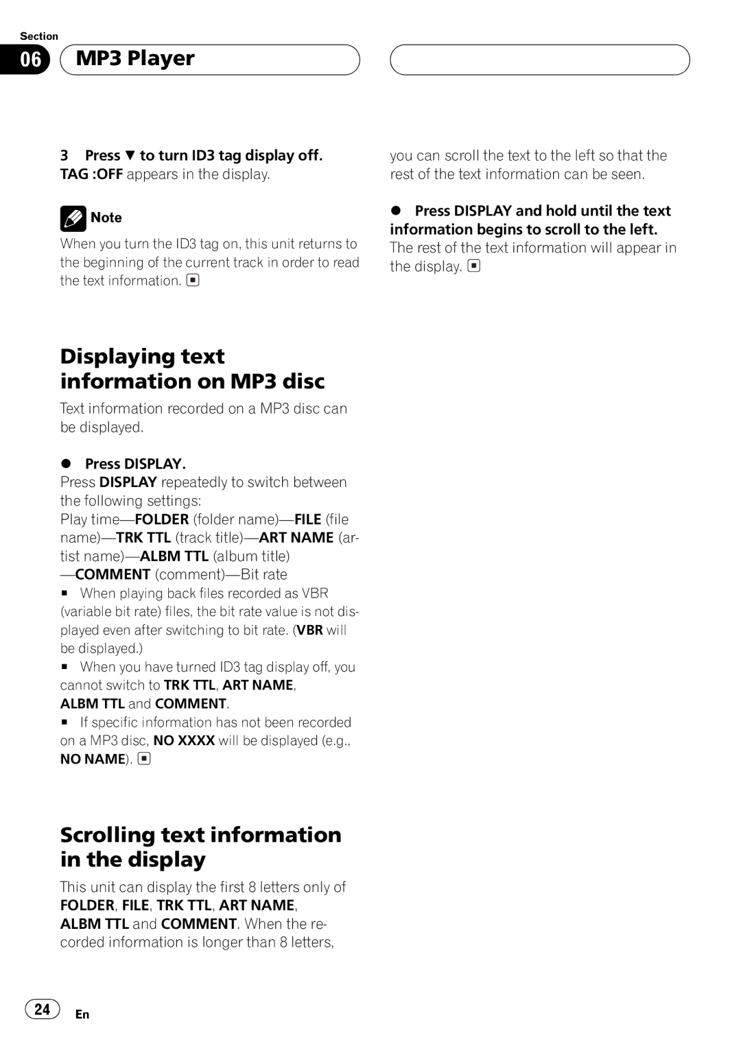 Pioneer DEH-P4500MP operation manual 