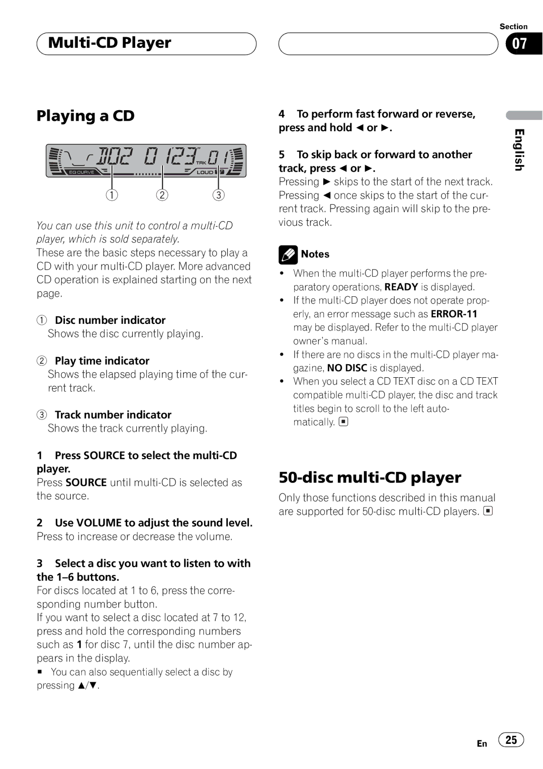 Pioneer DEH-P4500MP operation manual 