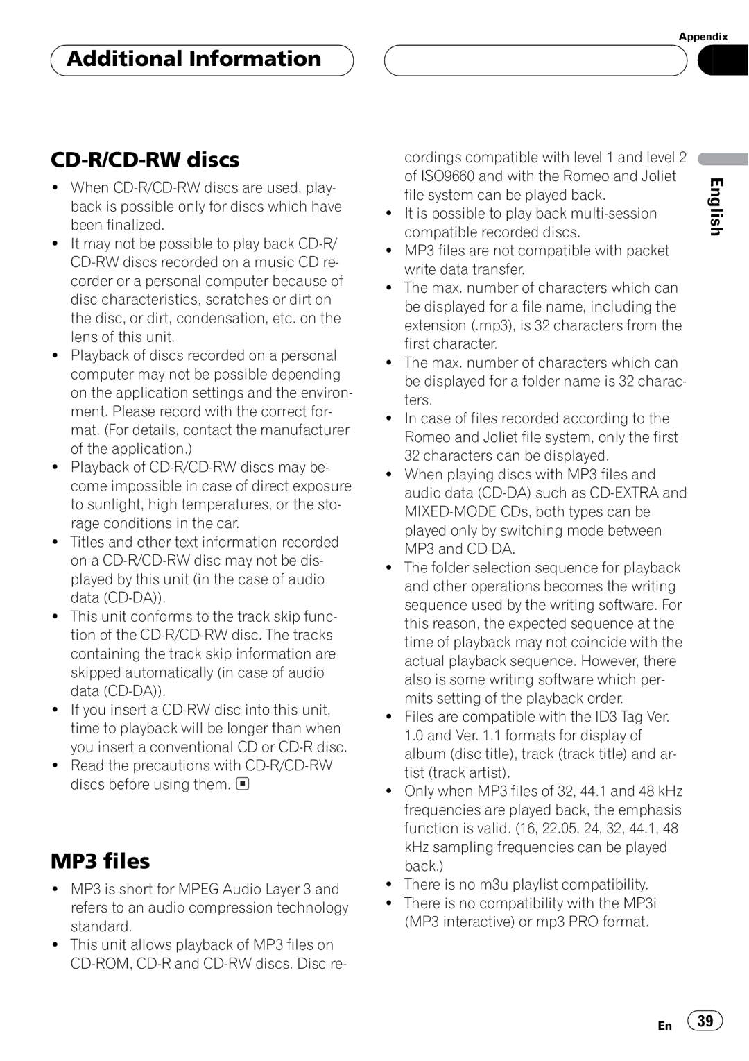 Pioneer DEH-P4500MP operation manual 