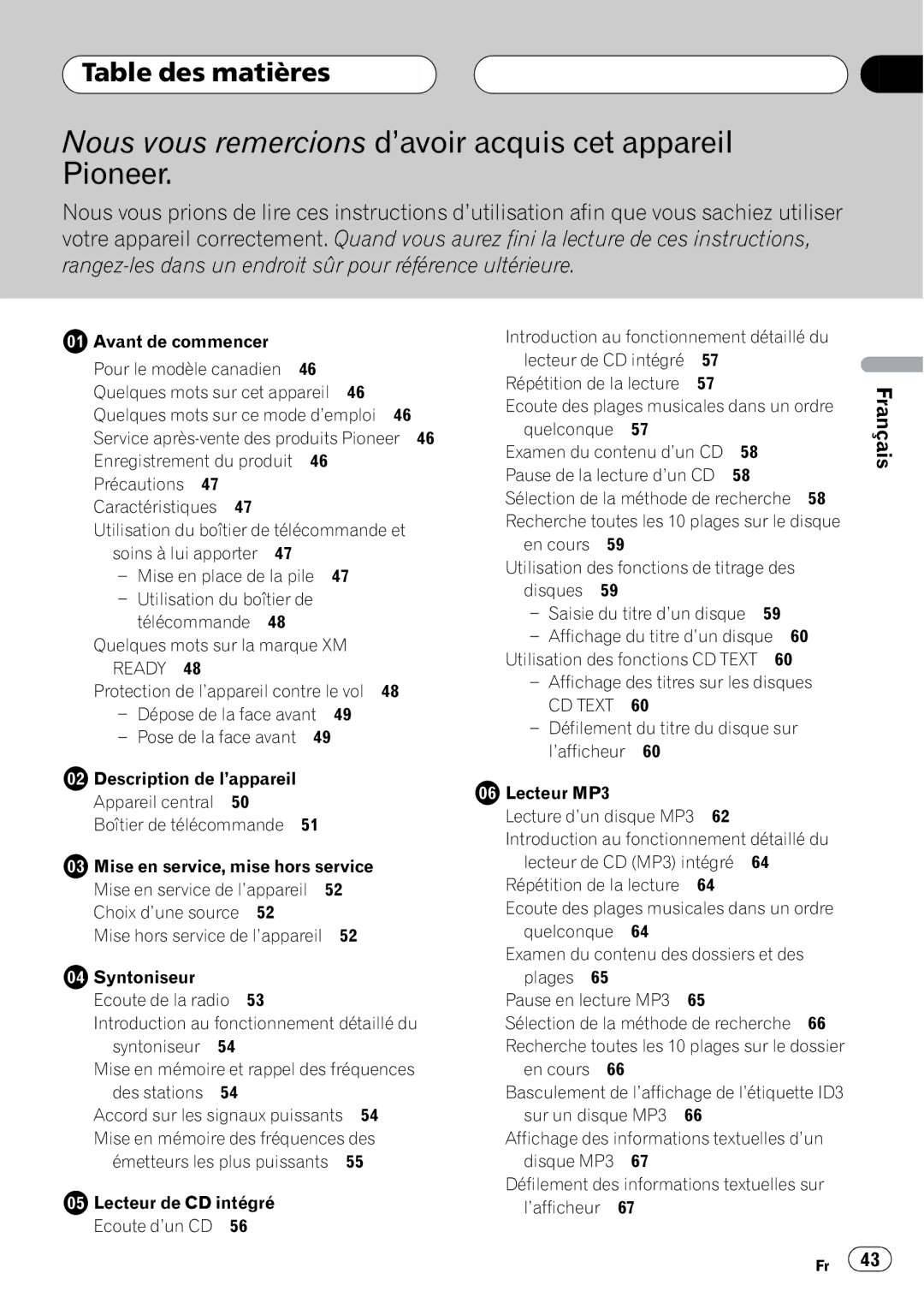 Pioneer DEH-P4500MP operation manual 