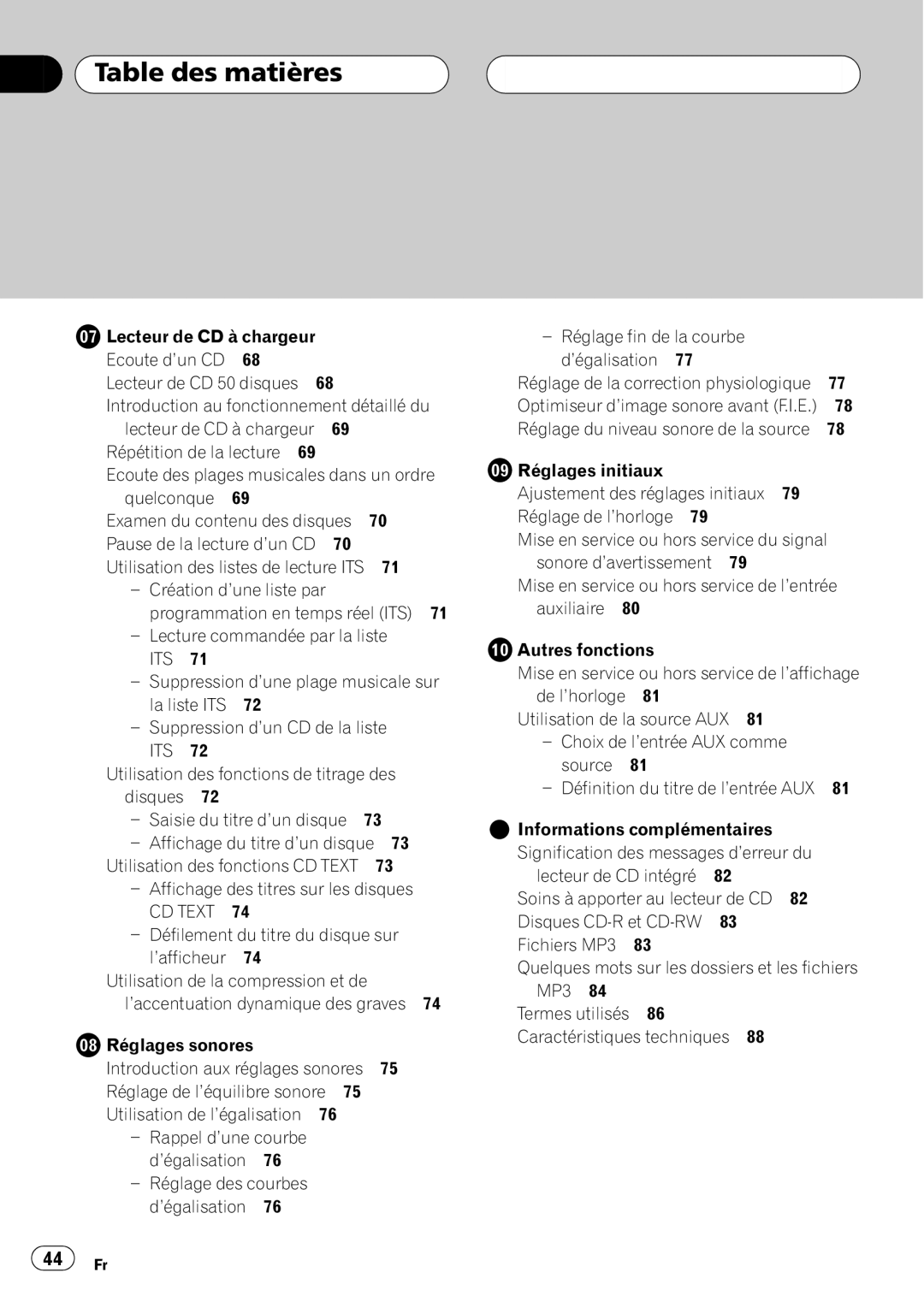 Pioneer DEH-P4500MP operation manual 