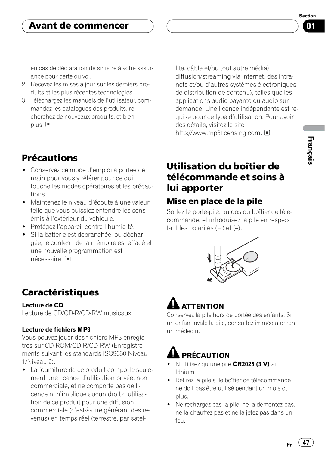 Pioneer DEH-P4500MP operation manual 