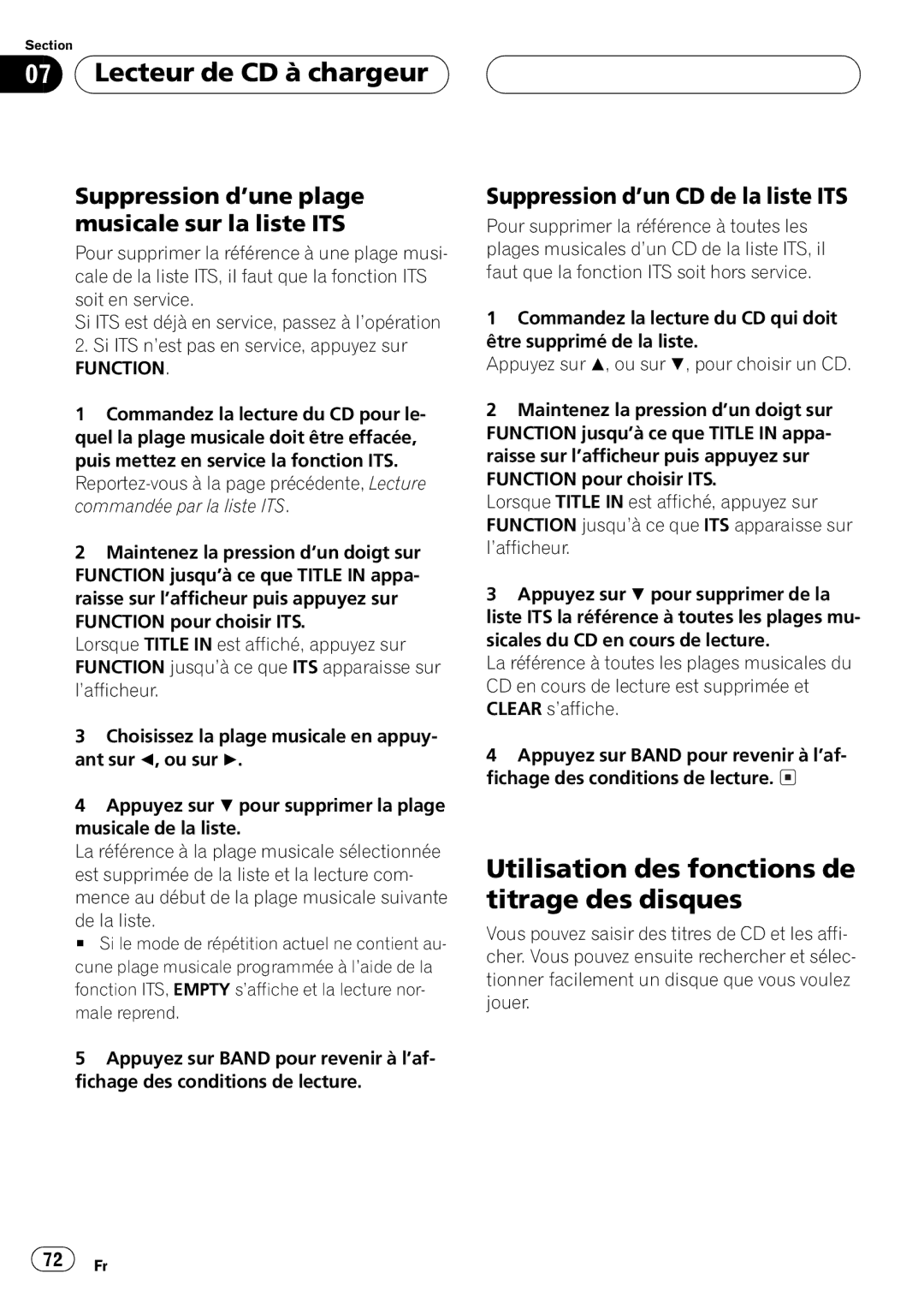 Pioneer DEH-P4500MP operation manual 