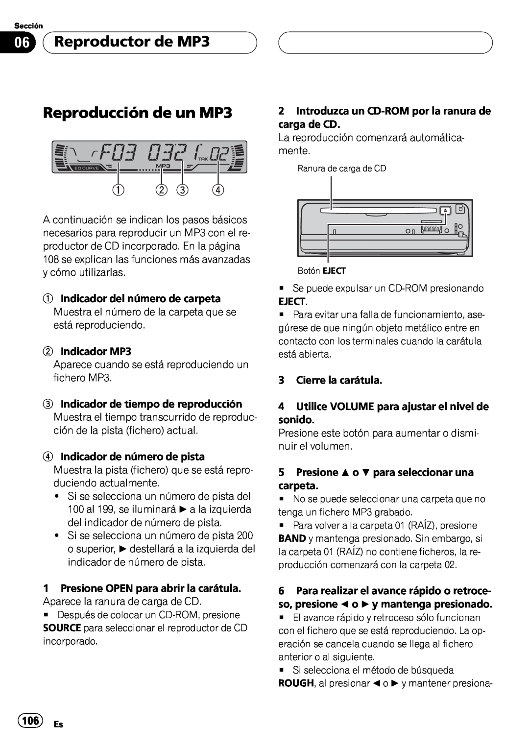Pioneer DEH-P4500MP operation manual 1 2 