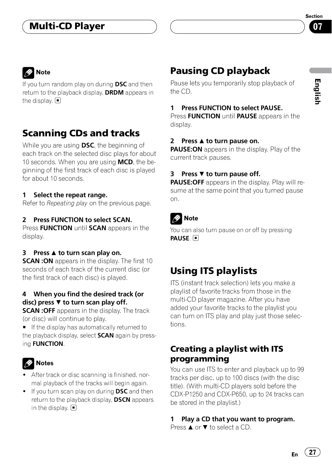 Pioneer DEH-P450MP operation manual 