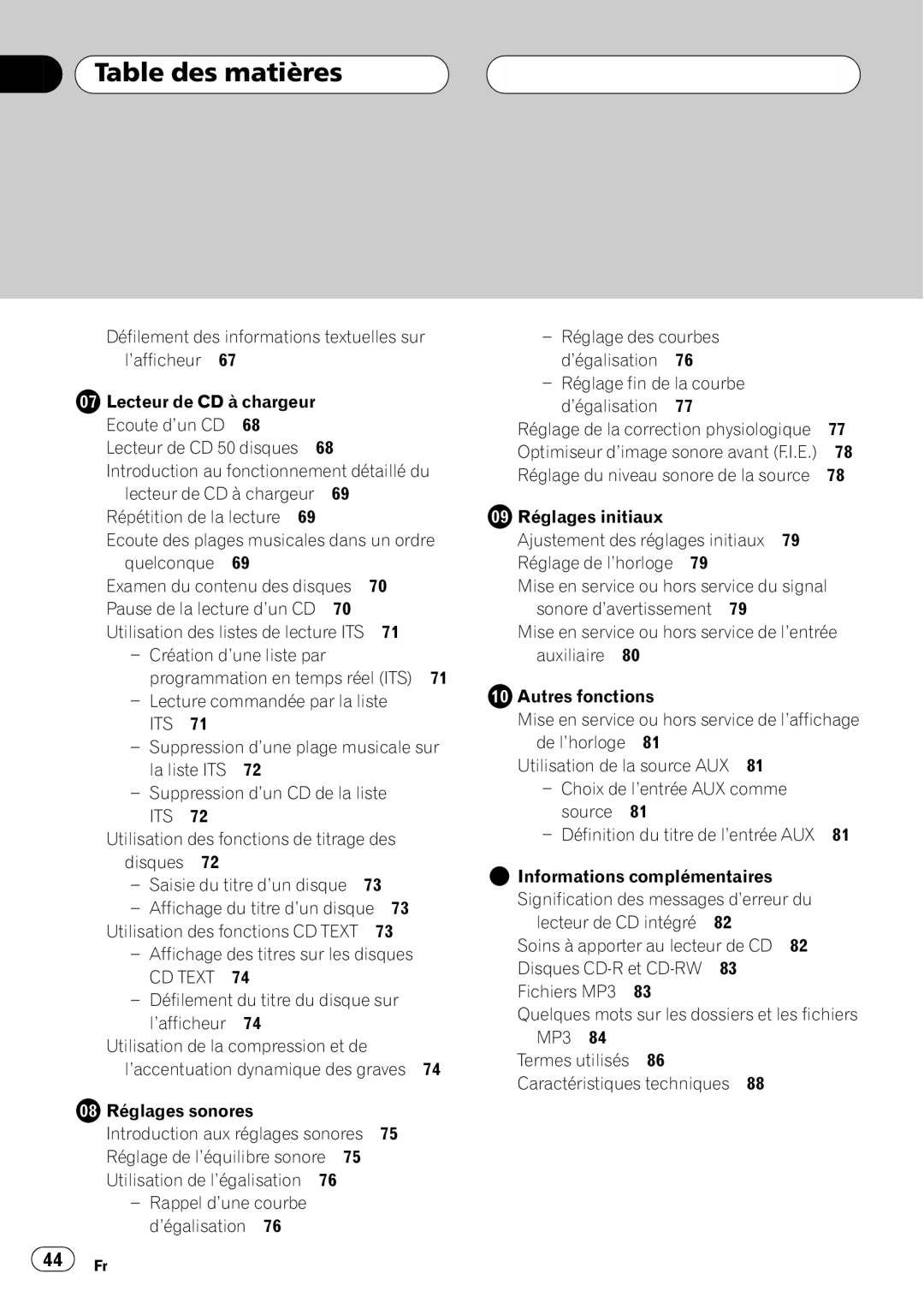 Pioneer DEH-P450MP operation manual 