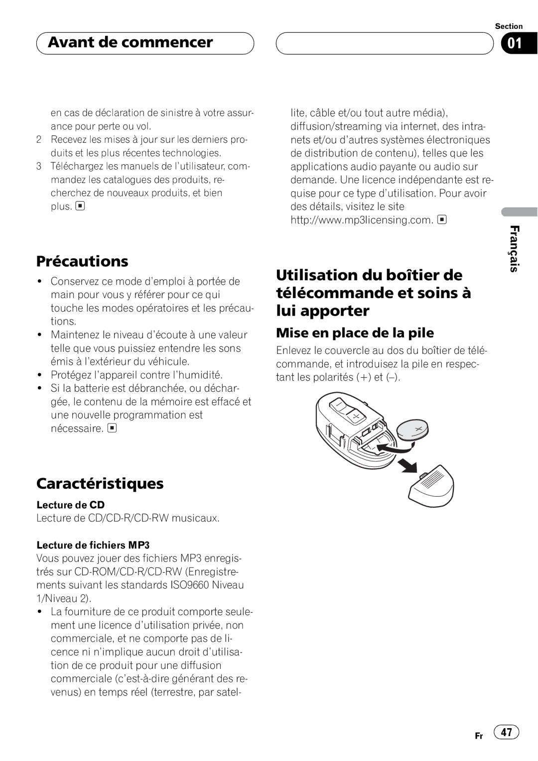 Pioneer DEH-P450MP operation manual 