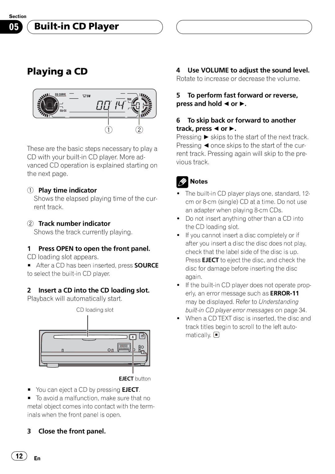 Pioneer DEH-P4550 operation manual 