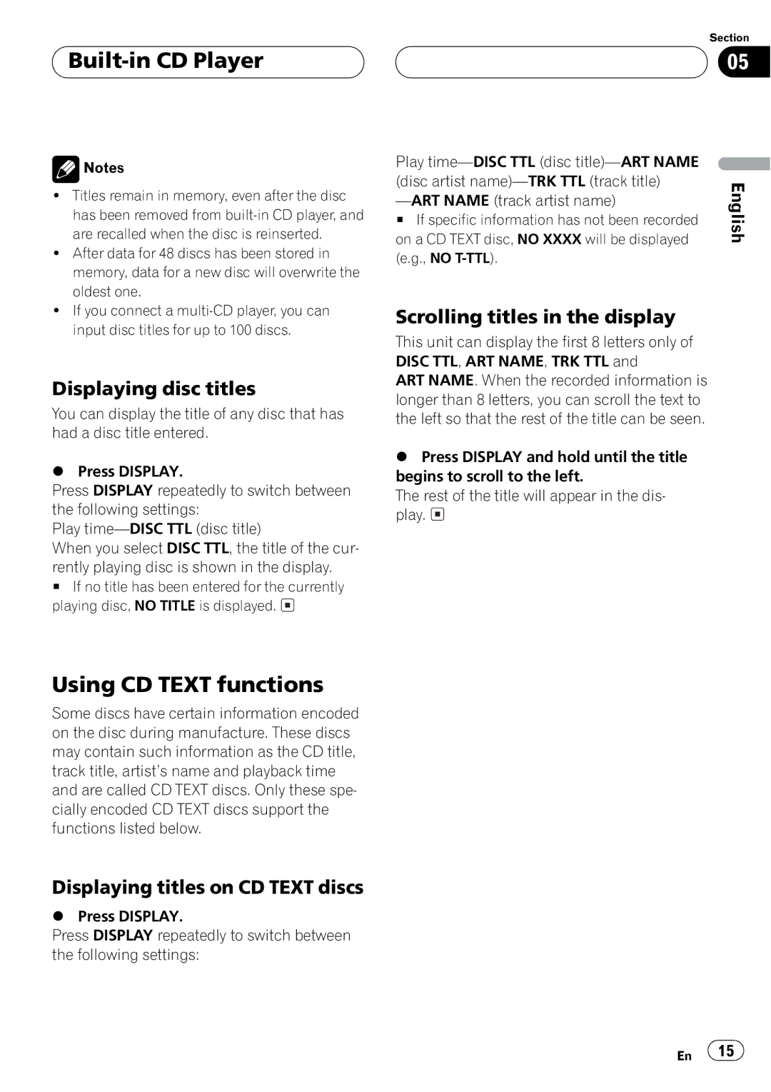 Pioneer DEH-P4550 operation manual 