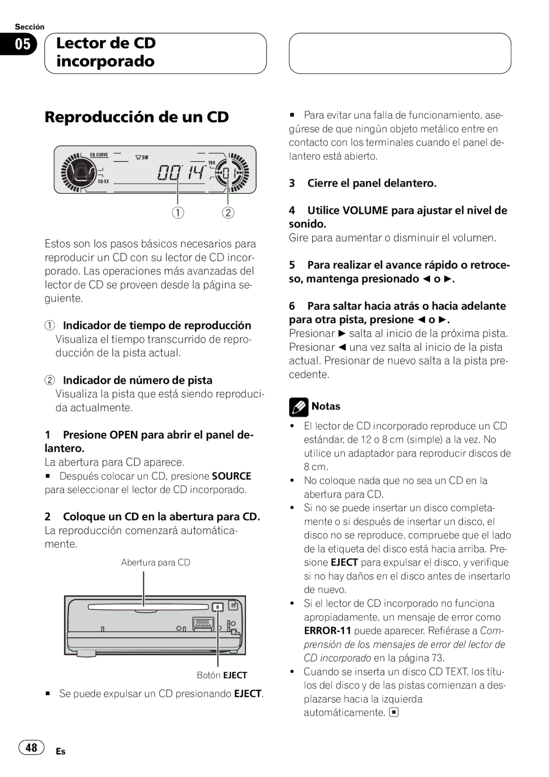 Pioneer DEH-P4550 operation manual 