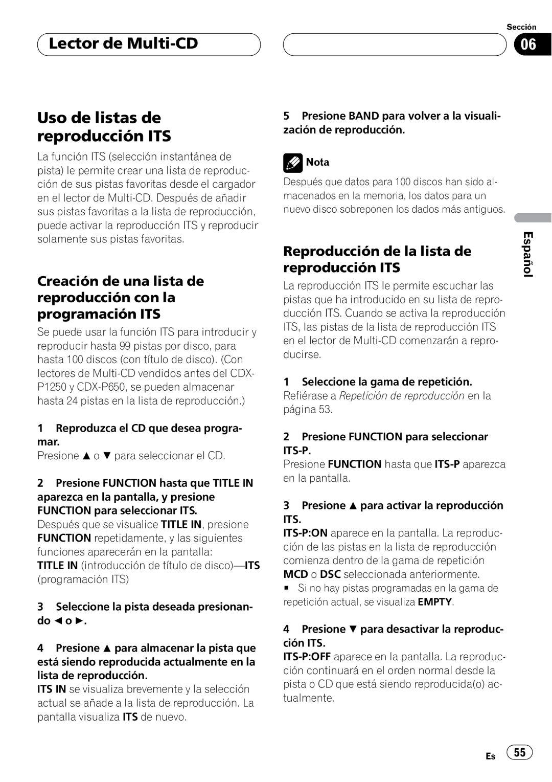 Pioneer DEH-P4550 operation manual + % 