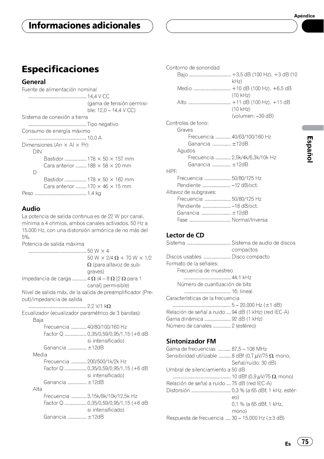 Pioneer DEH-P4550 operation manual + + 