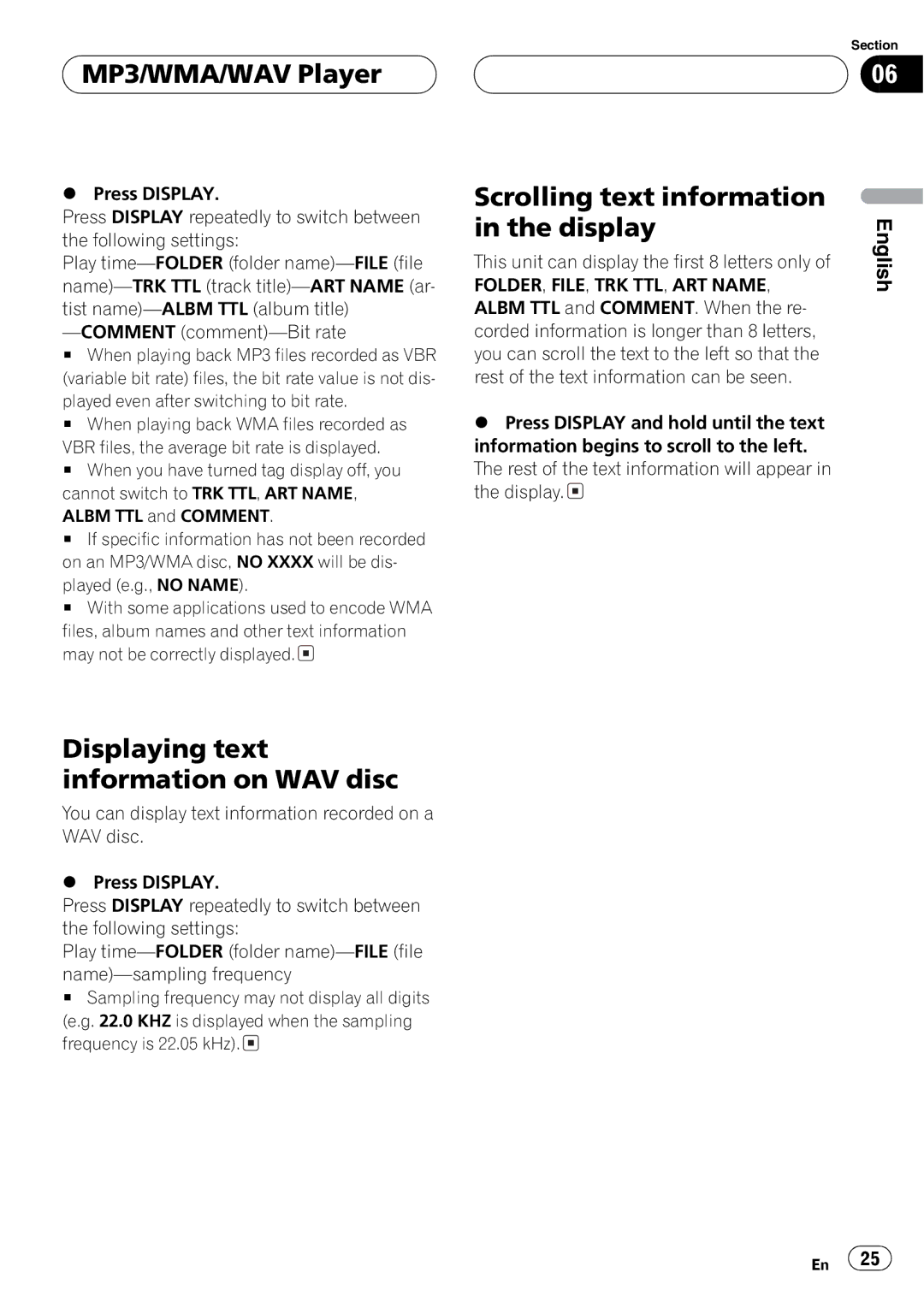 Pioneer DEH-P4600MP operation manual 