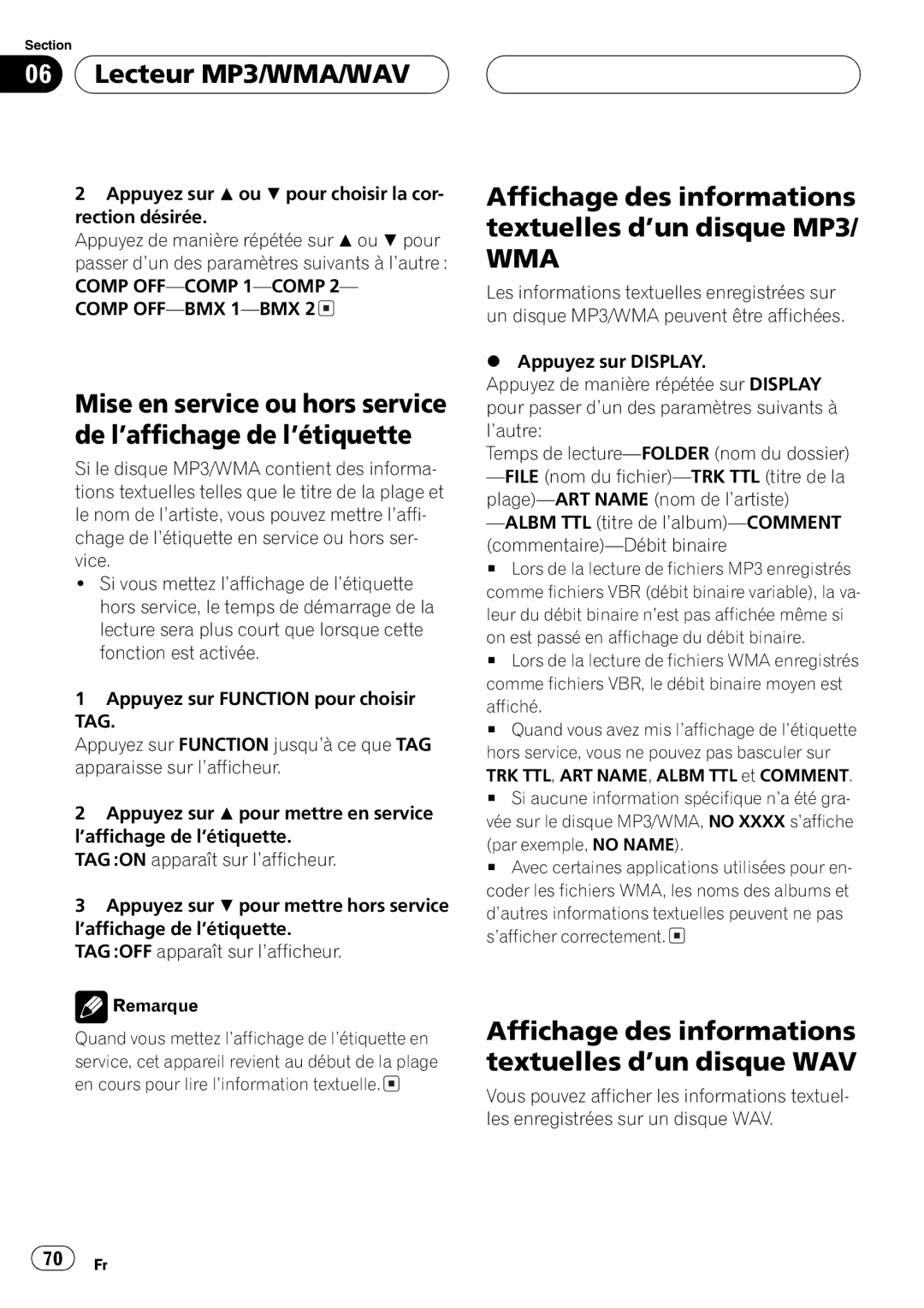 Pioneer DEH-P4600MP operation manual 