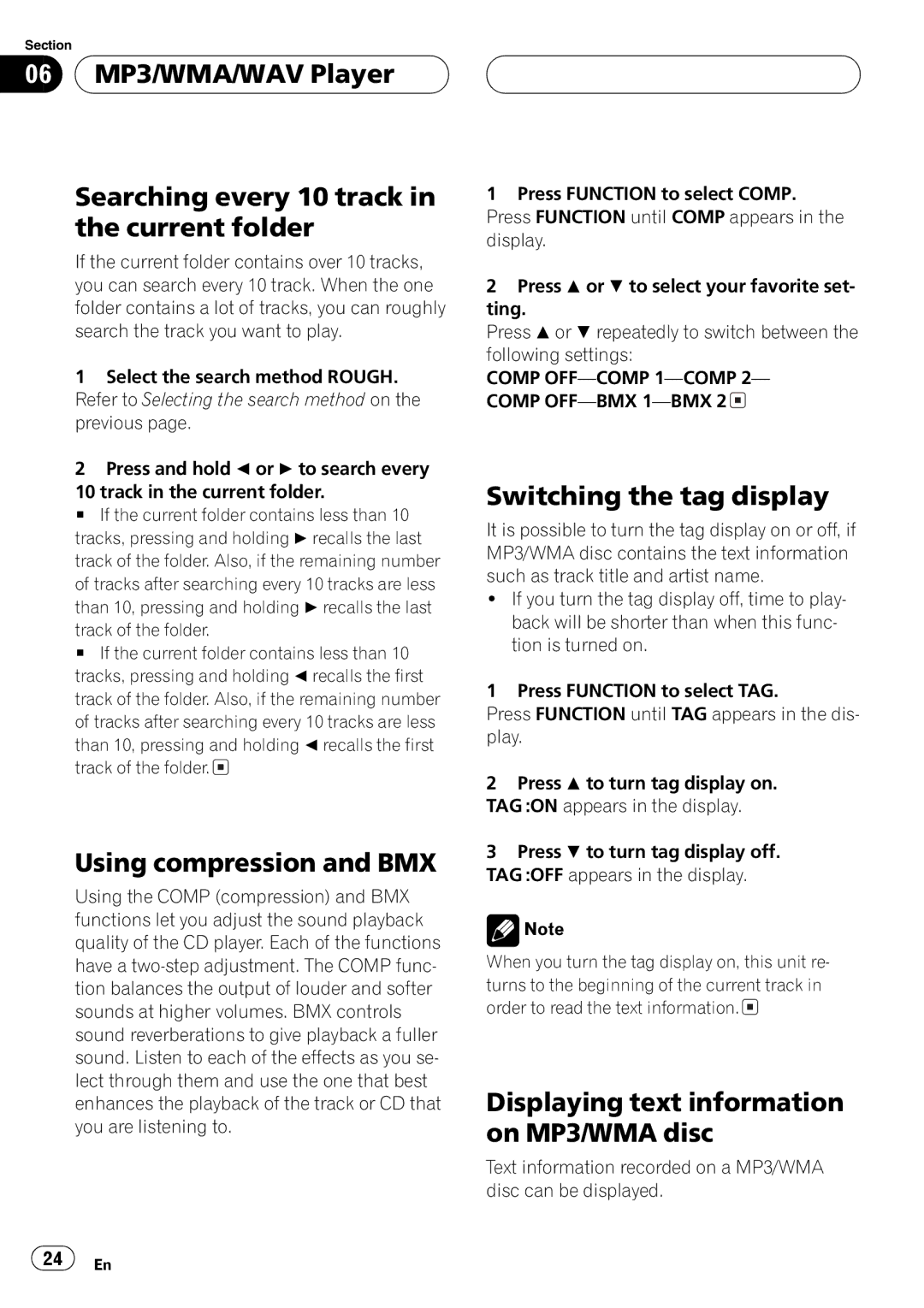 Pioneer DEH-P460MP operation manual 