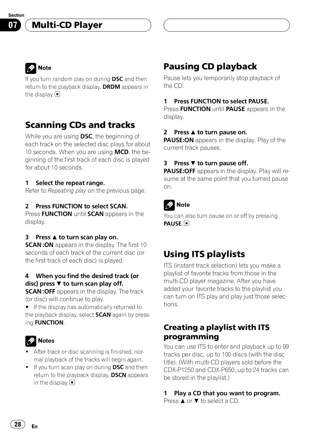 Pioneer DEH-P460MP operation manual 