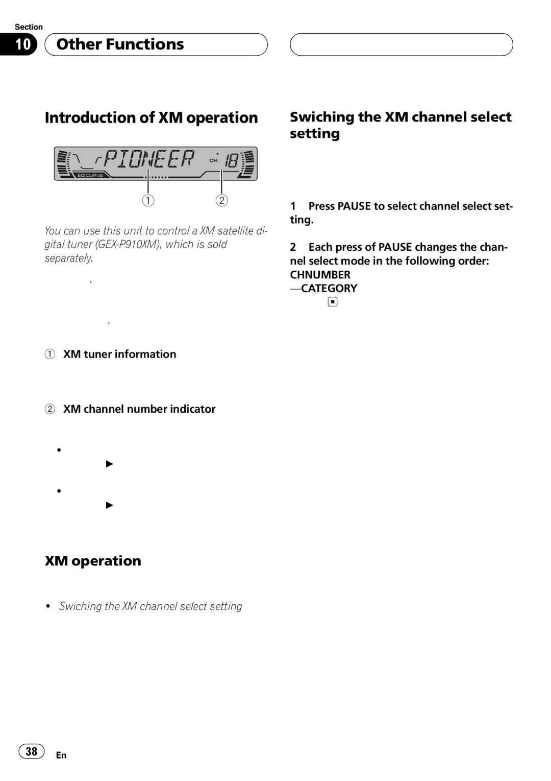 Pioneer DEH-P460MP operation manual 