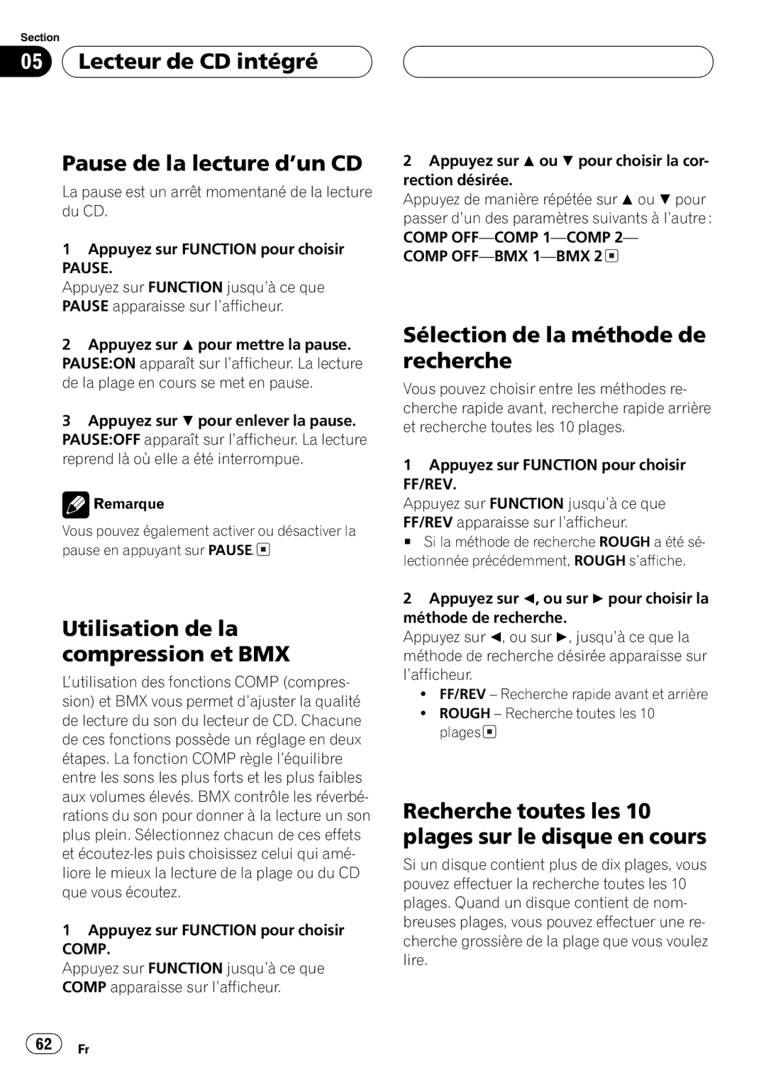 Pioneer DEH-P460MP operation manual 