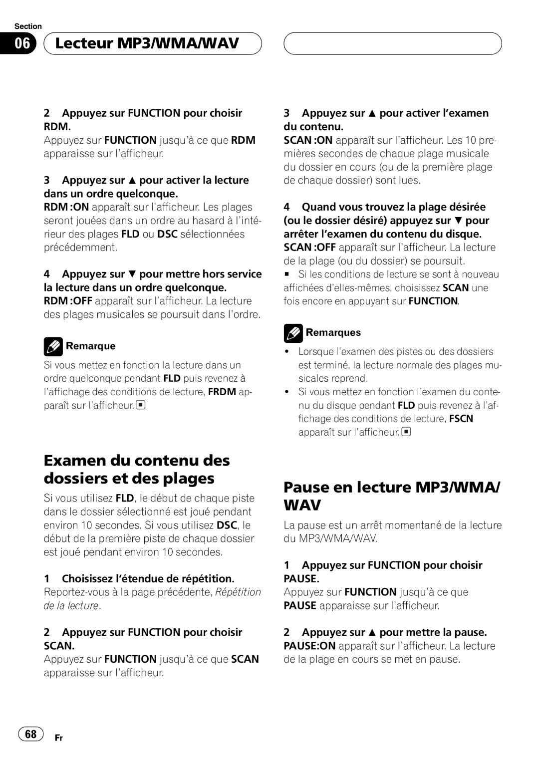 Pioneer DEH-P460MP operation manual 