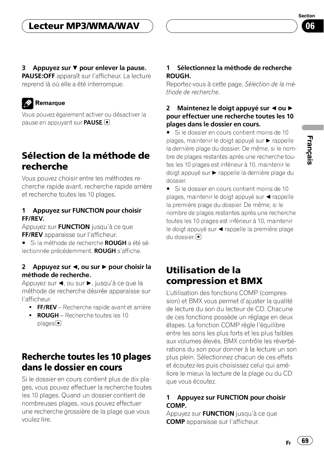 Pioneer DEH-P460MP operation manual 