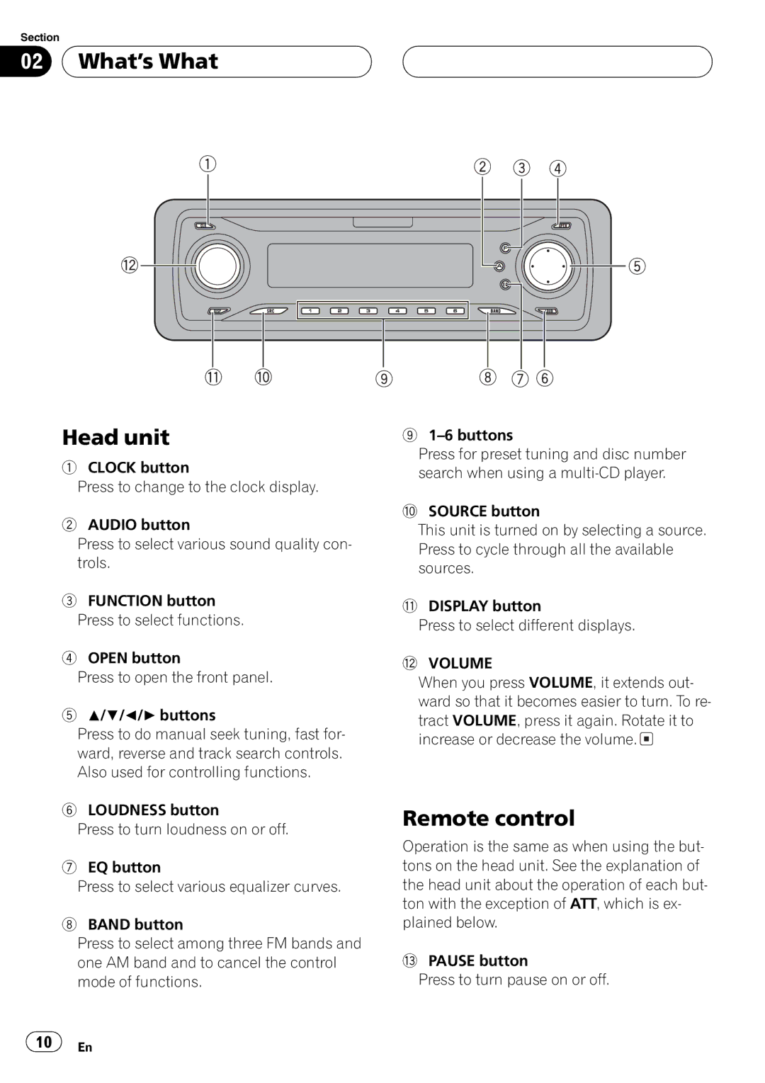 Pioneer DEH-P4700MP operation manual 