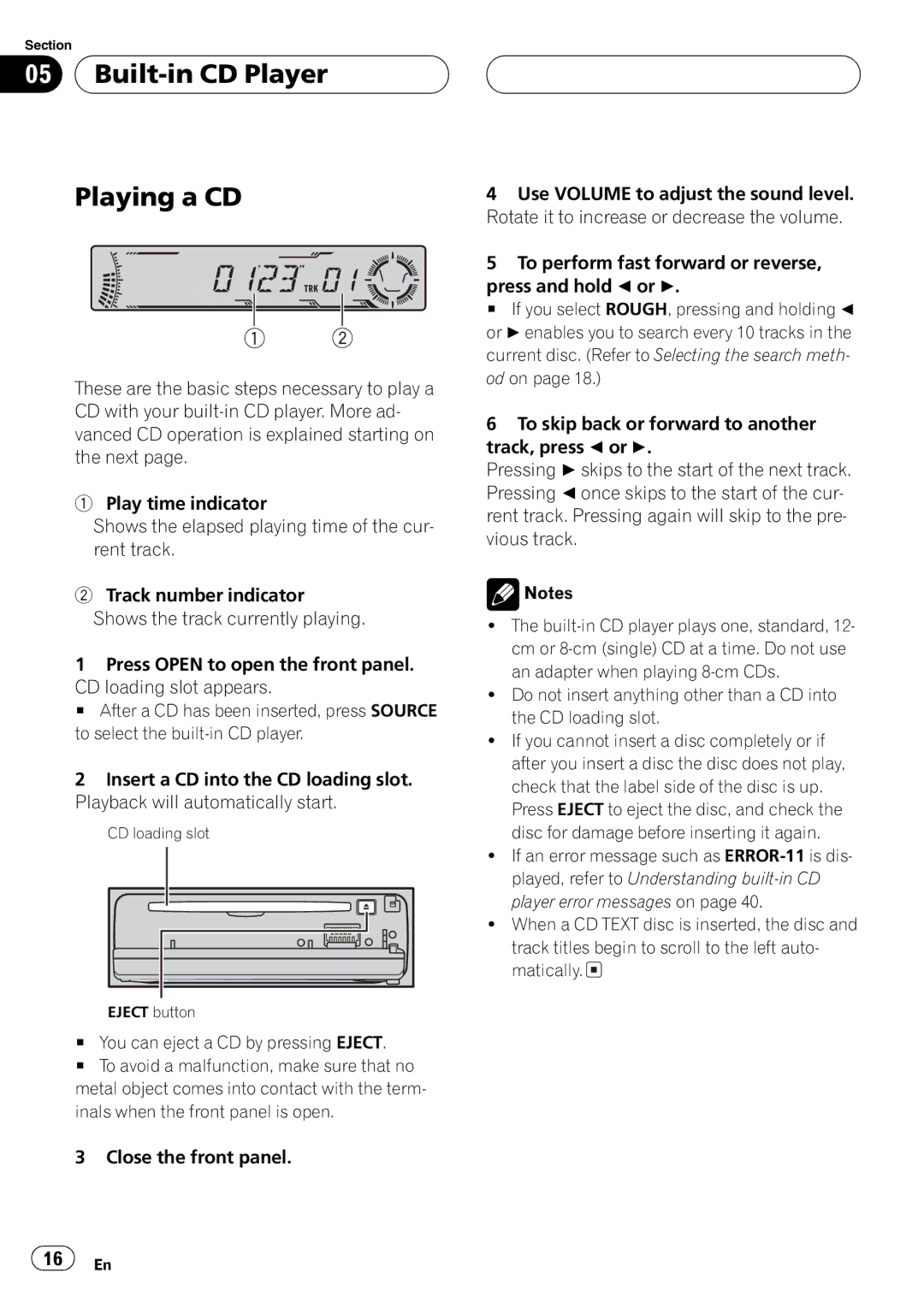 Pioneer DEH-P4700MP operation manual 