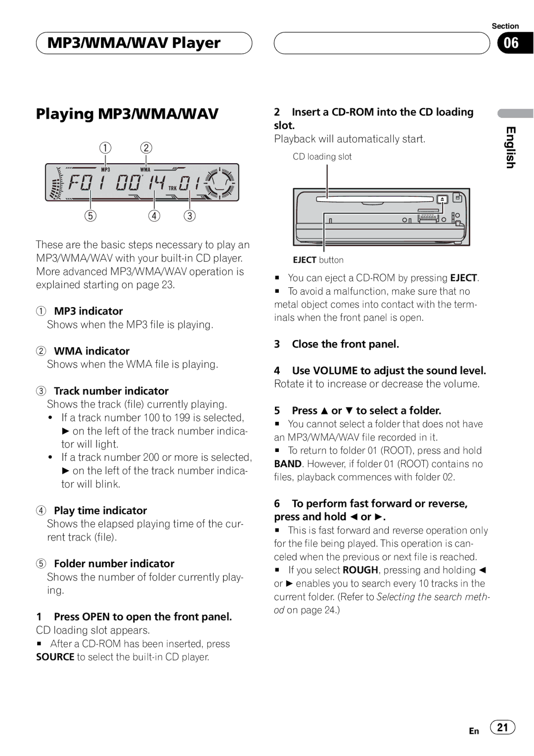 Pioneer DEH-P4700MP operation manual 