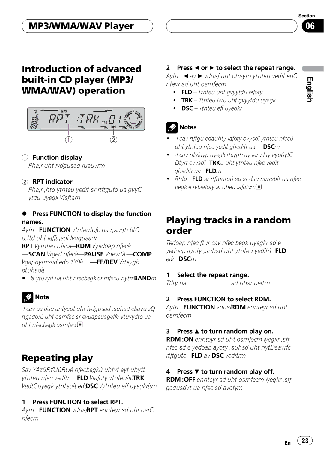 Pioneer DEH-P4700MP operation manual 