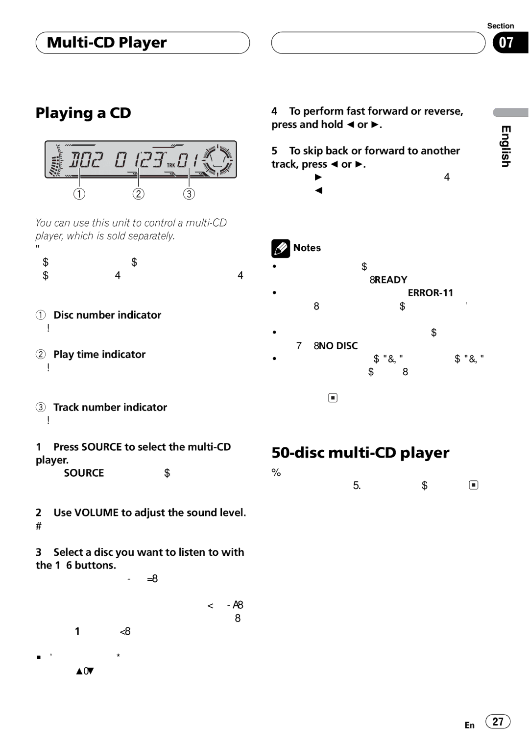 Pioneer DEH-P4700MP operation manual 