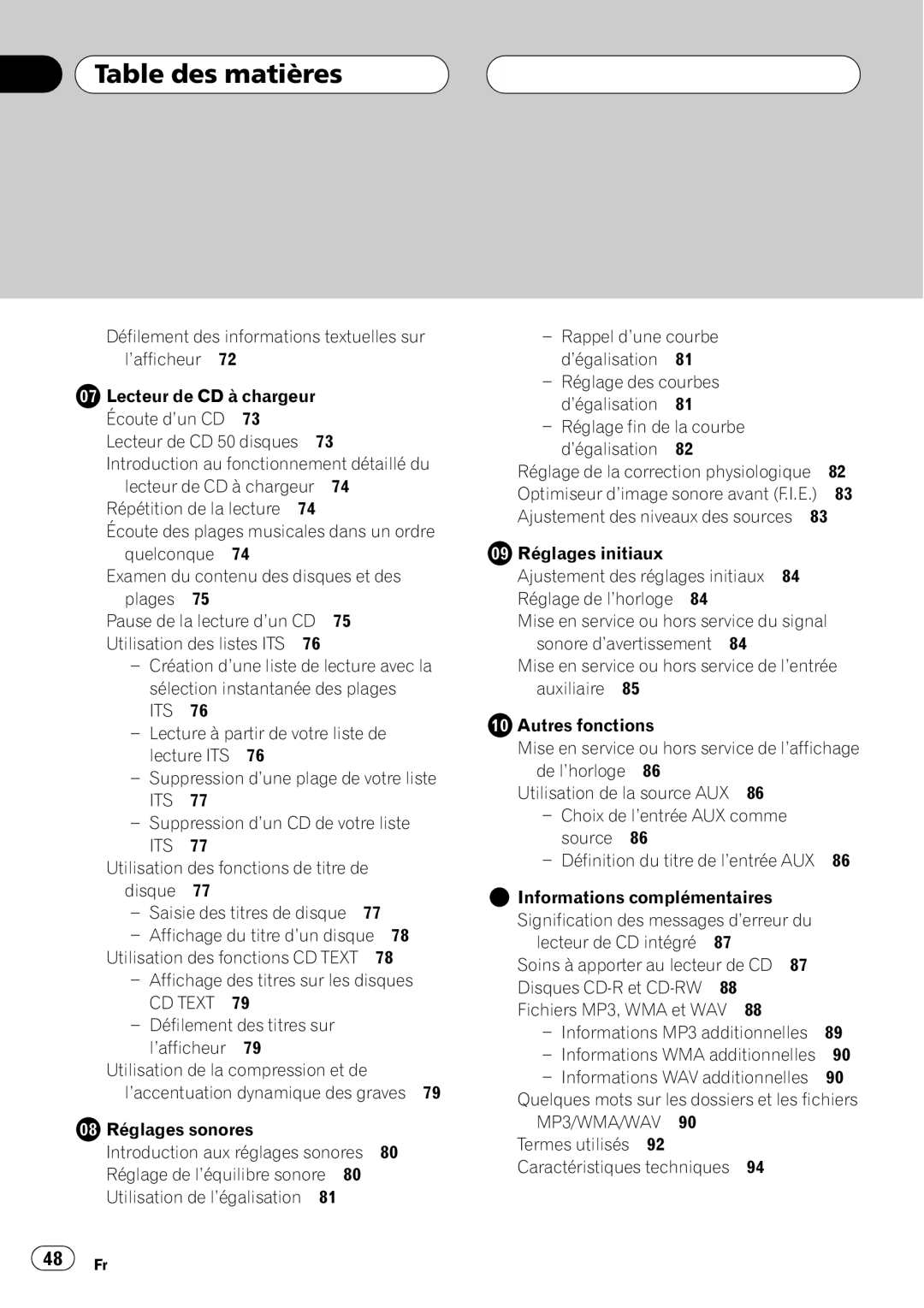 Pioneer DEH-P4700MP operation manual 