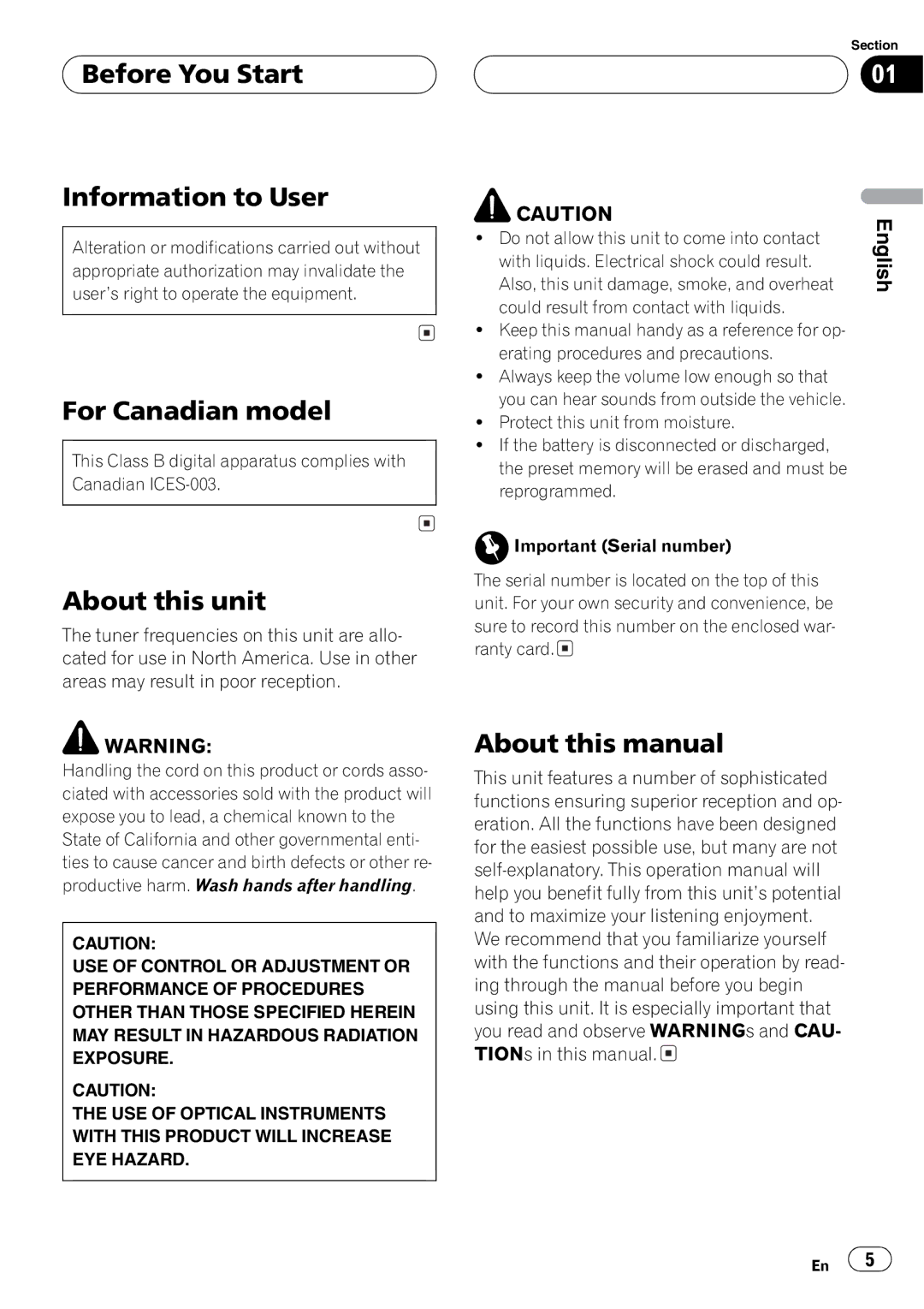 Pioneer DEH-P4700MP operation manual 