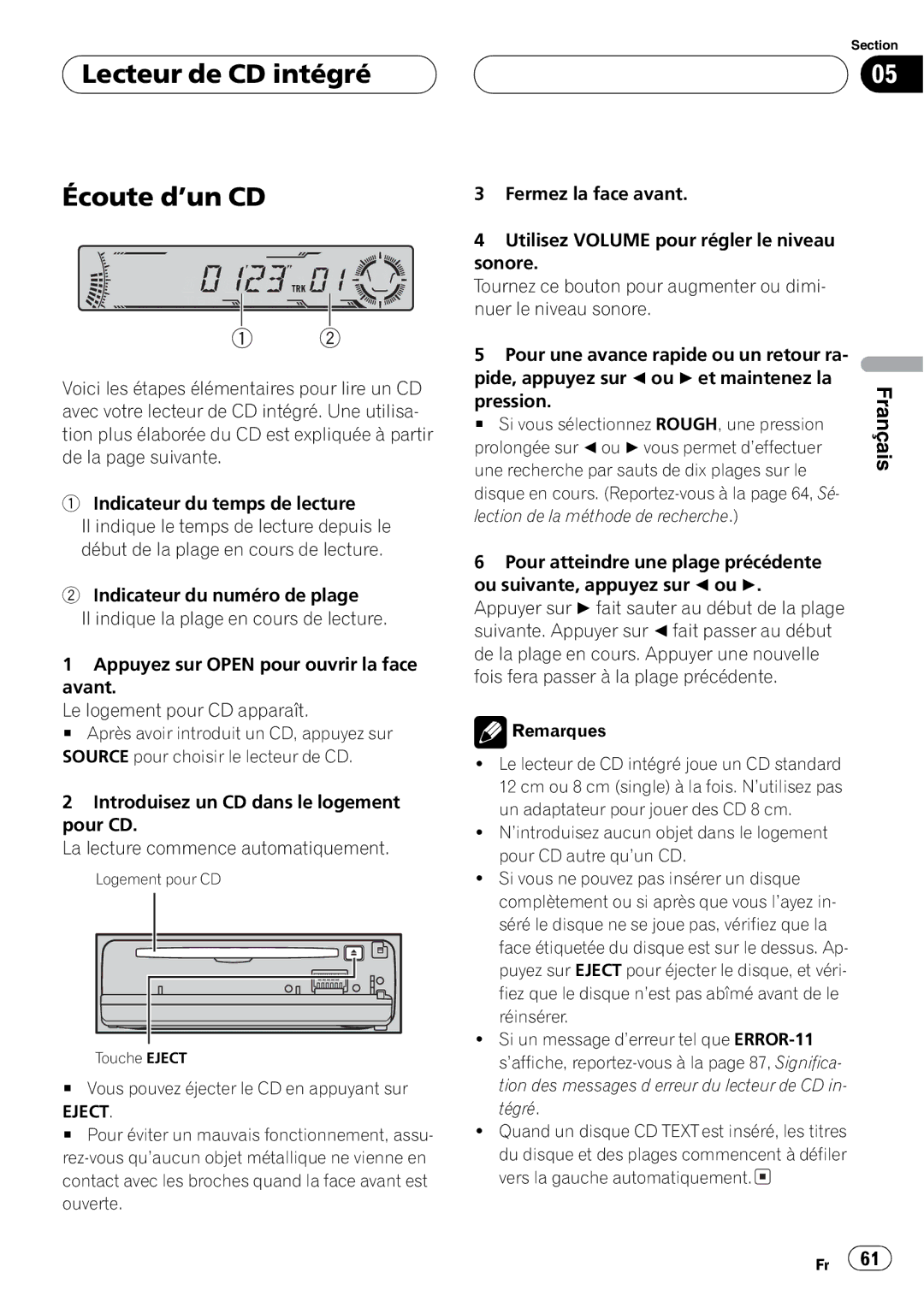 Pioneer DEH-P4700MP operation manual 