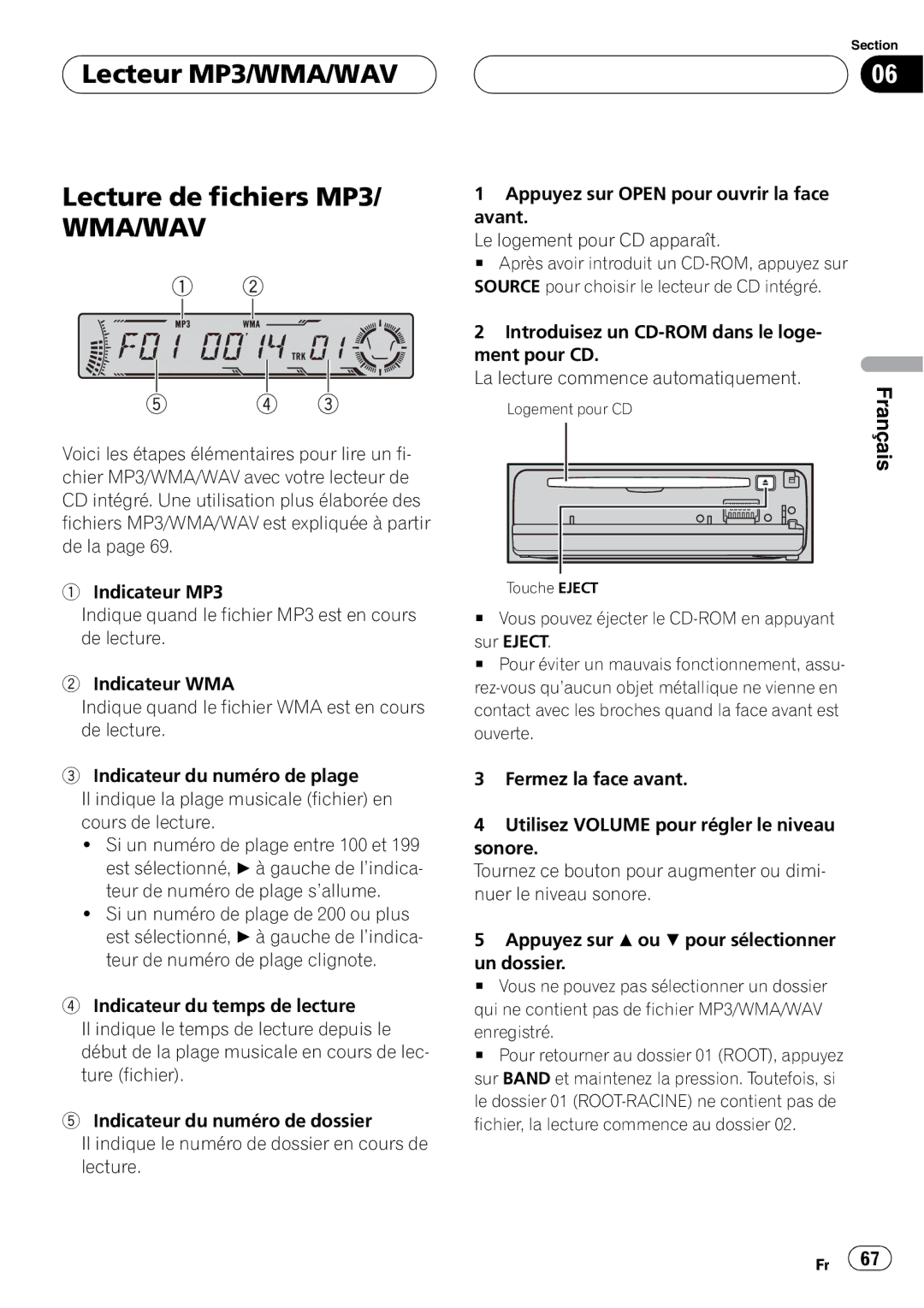 Pioneer DEH-P4700MP operation manual 