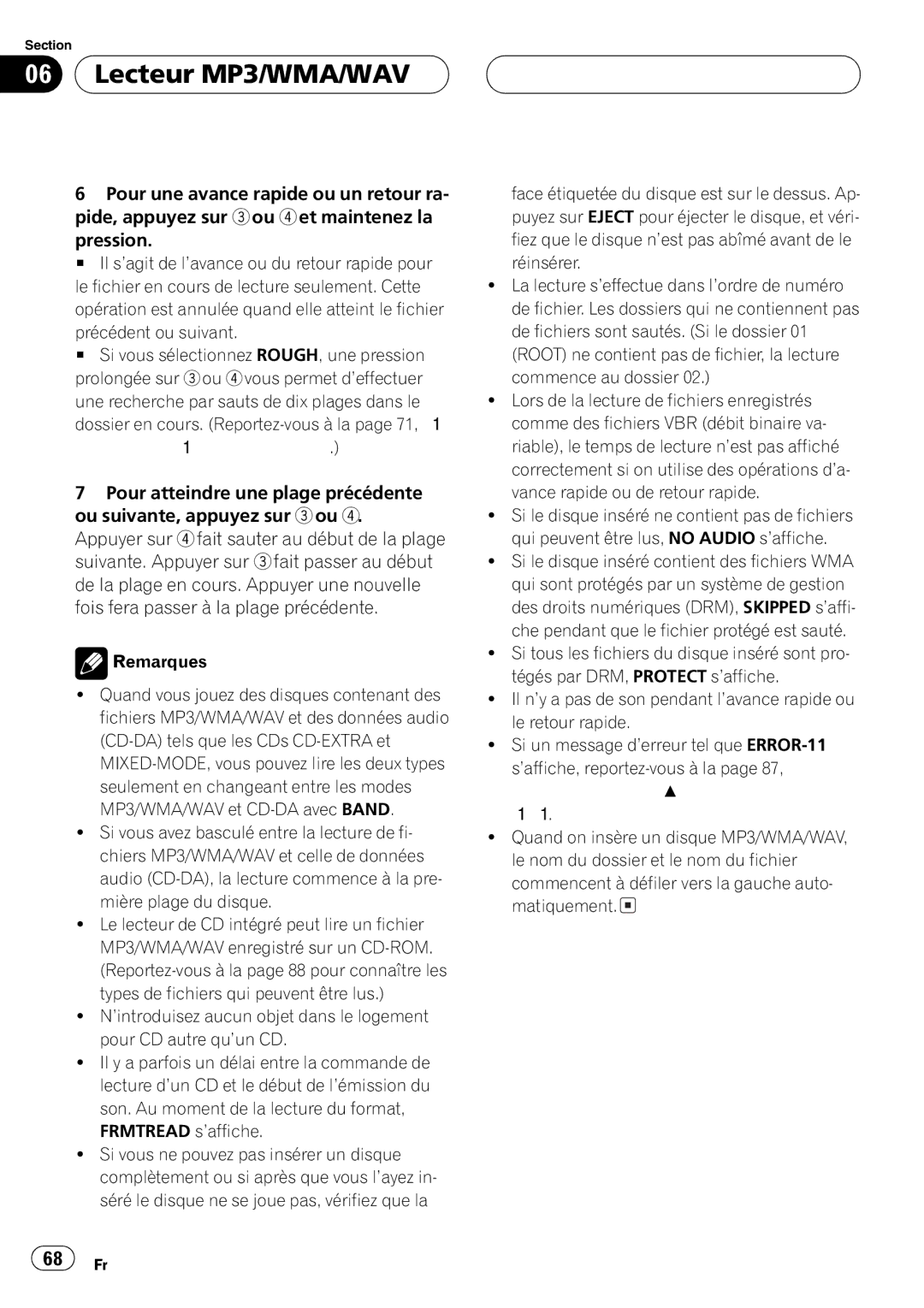 Pioneer DEH-P4700MP operation manual 