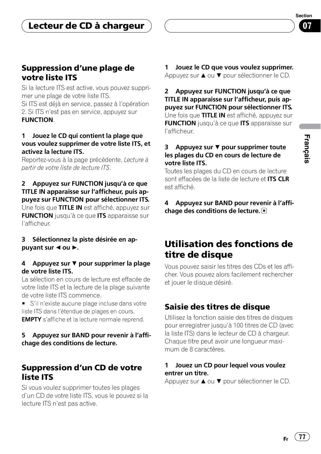 Pioneer DEH-P4700MP operation manual 