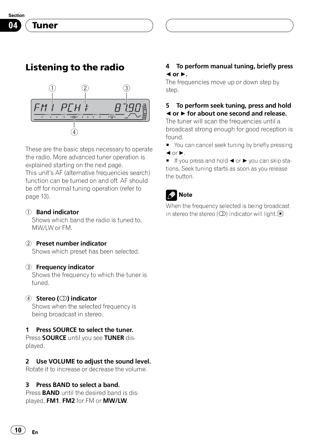 Pioneer DEH-P4800MP operation manual 